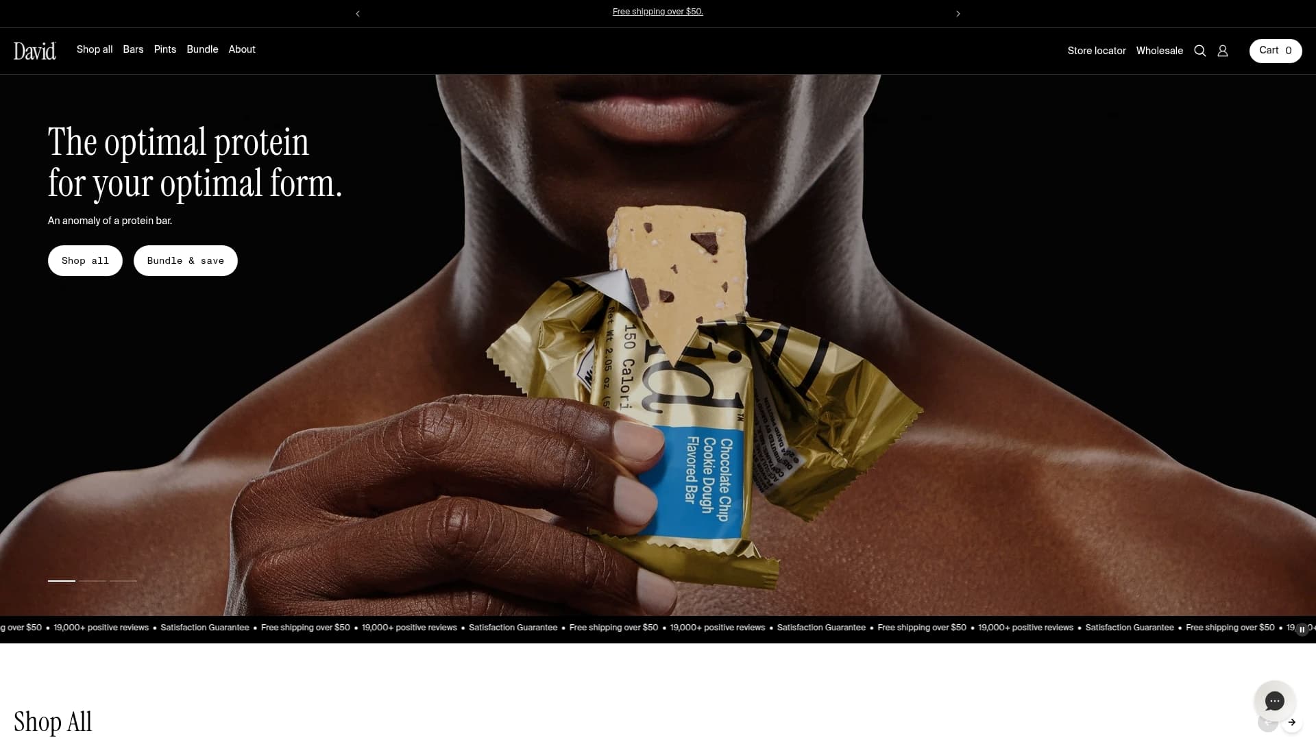 David sponsor landing page advertised on Perform with Dr. Andy Galpin