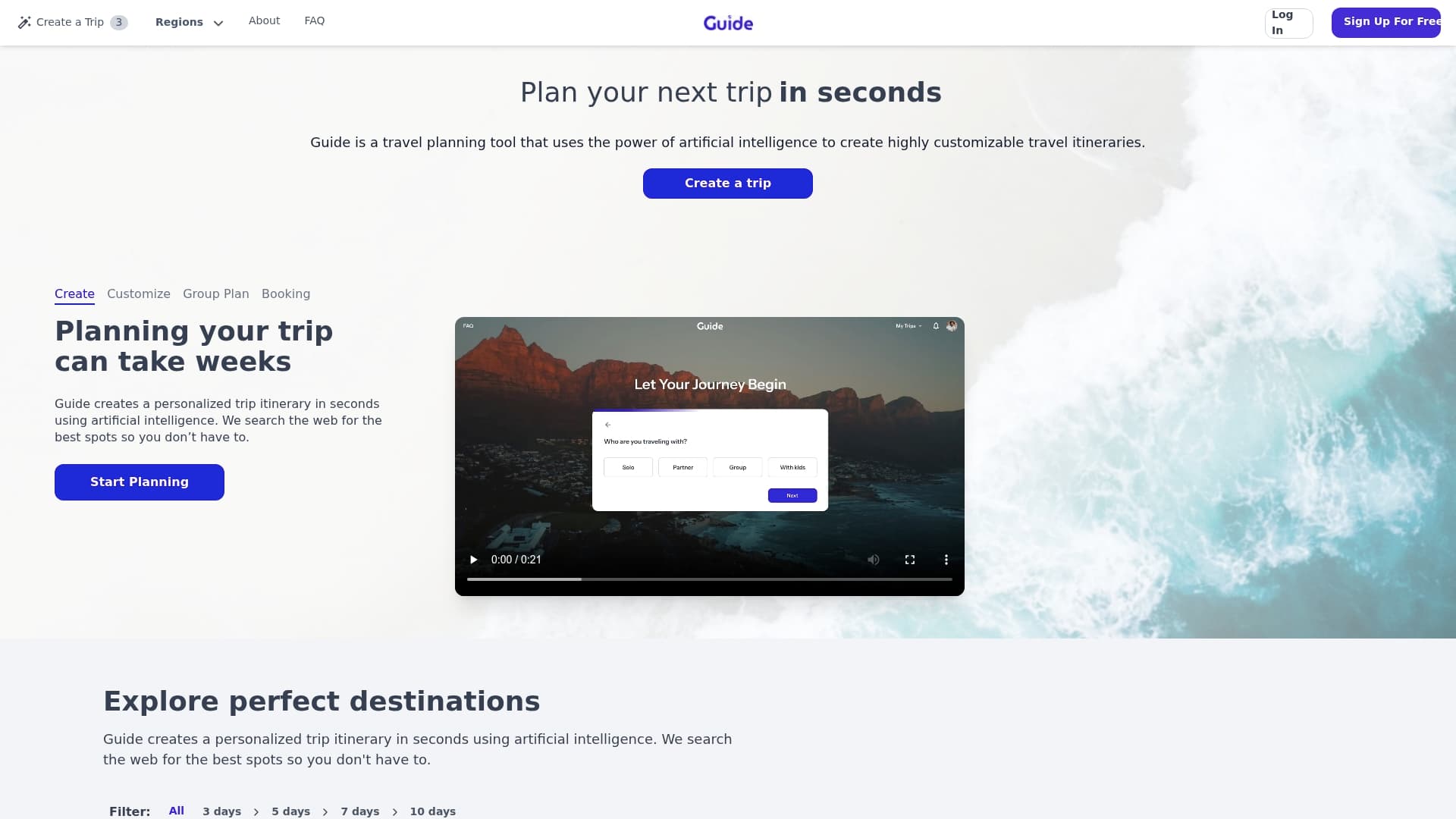 Guide sponsor landing page advertised on The Creator Spotlight Podcast
