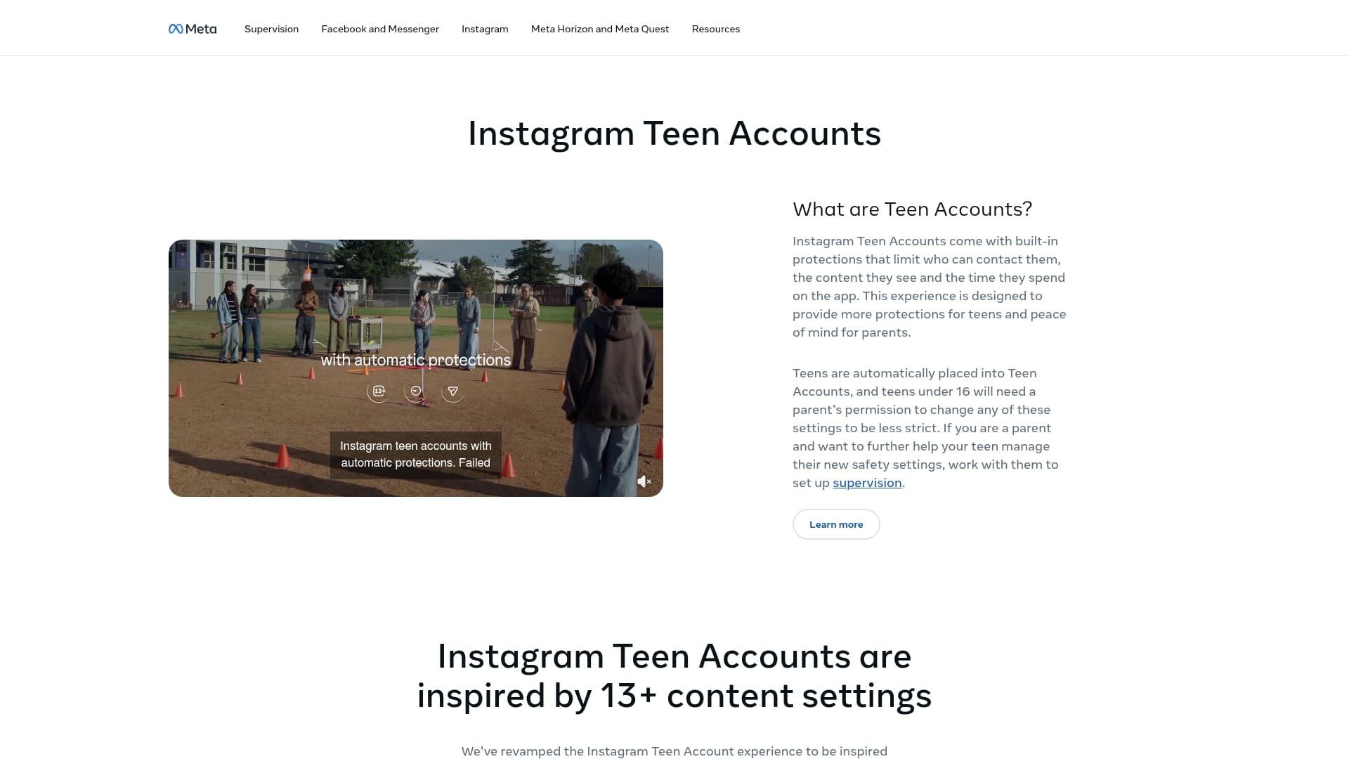 Instagram sponsor landing page advertised on The Daily