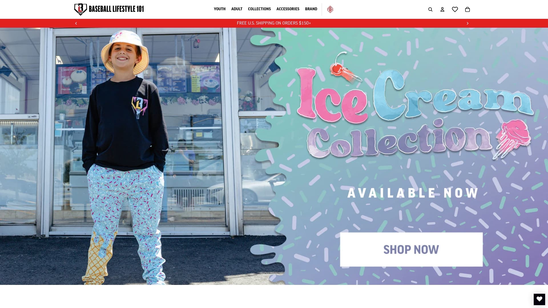 BL101 sponsor landing page advertised on Baseball is Dead