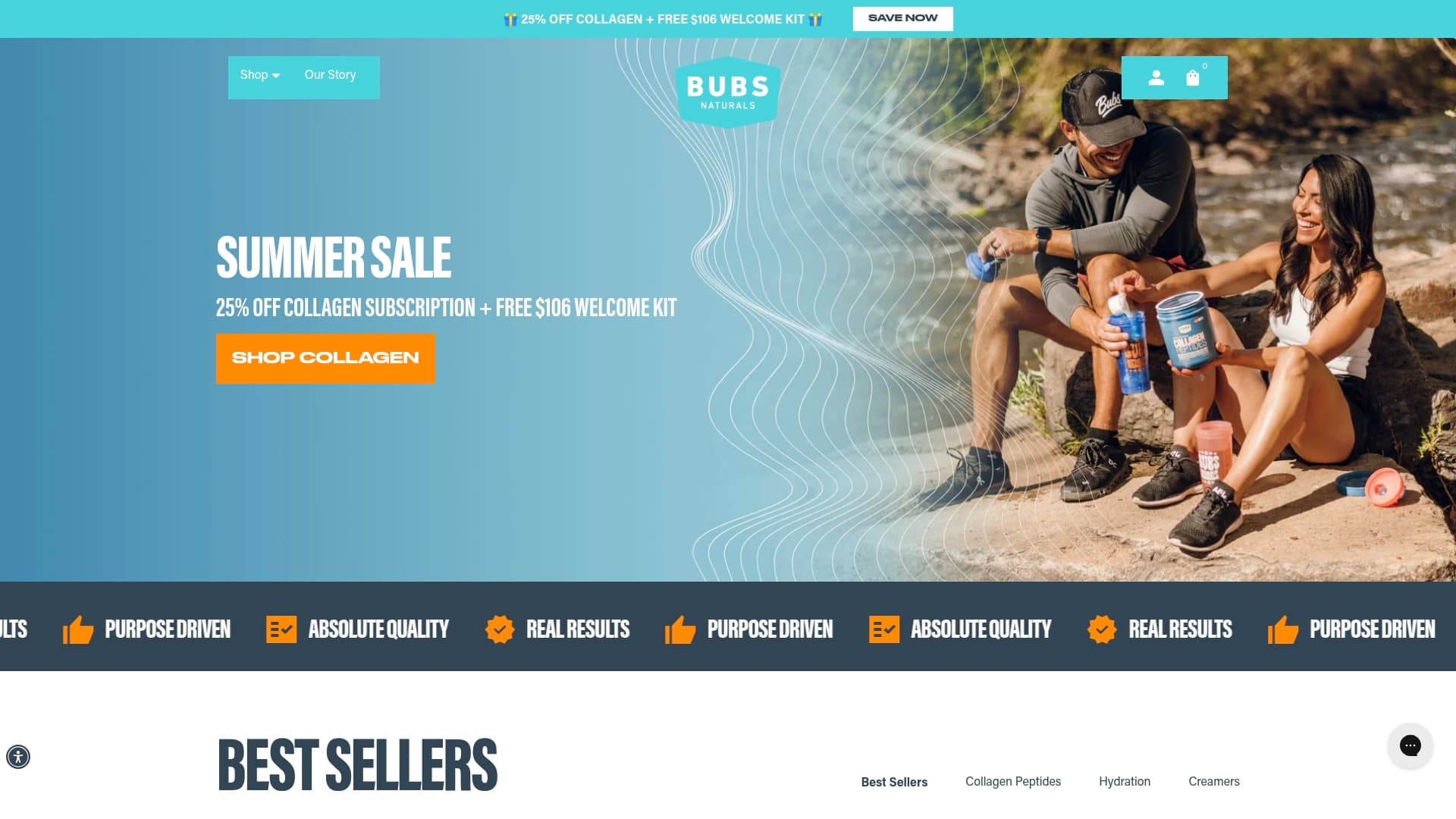 Bub's Naturals sponsor landing page advertised on The Rubin Report