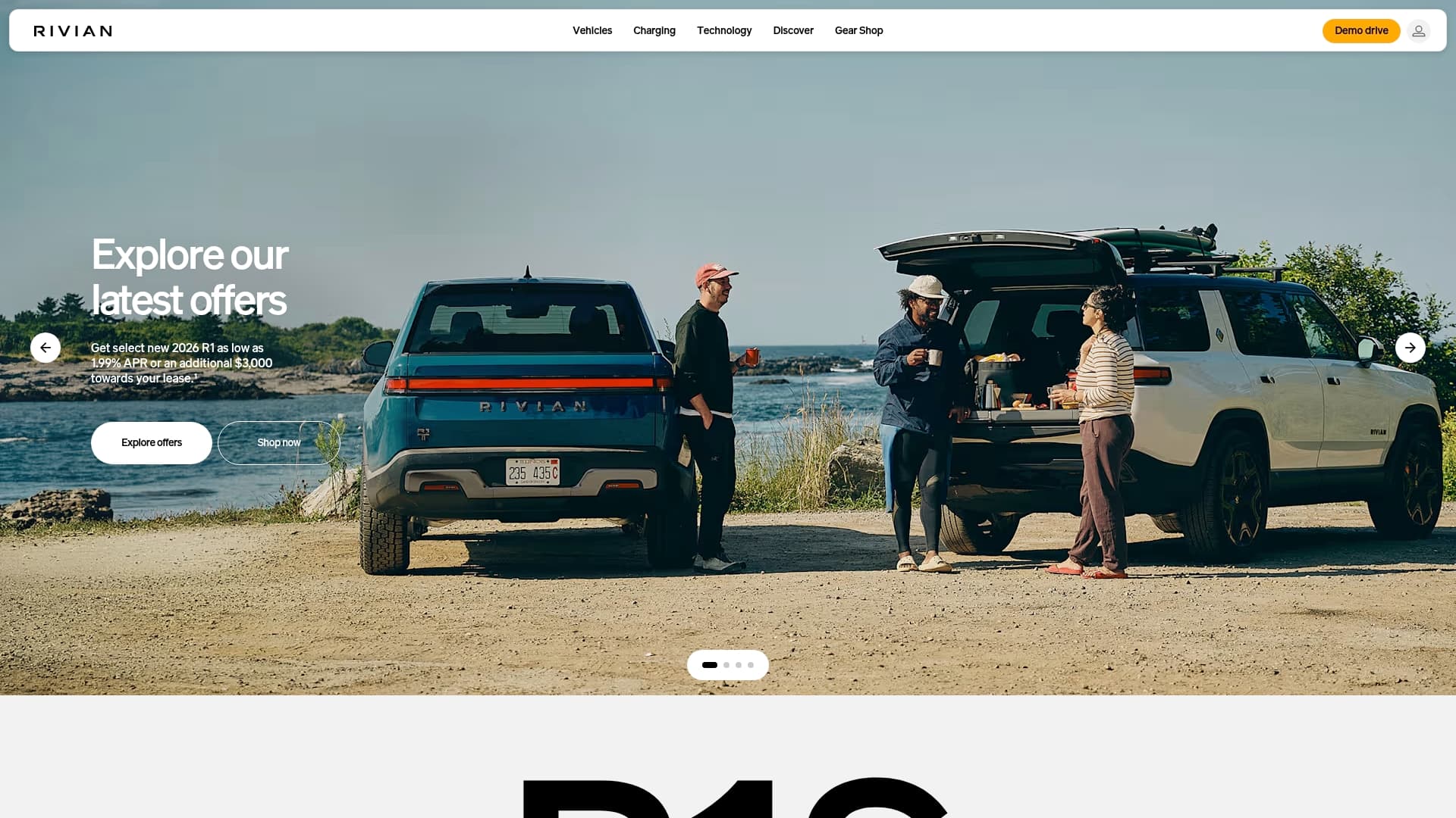 Rivian sponsor landing page advertised on The Rich Roll Podcast