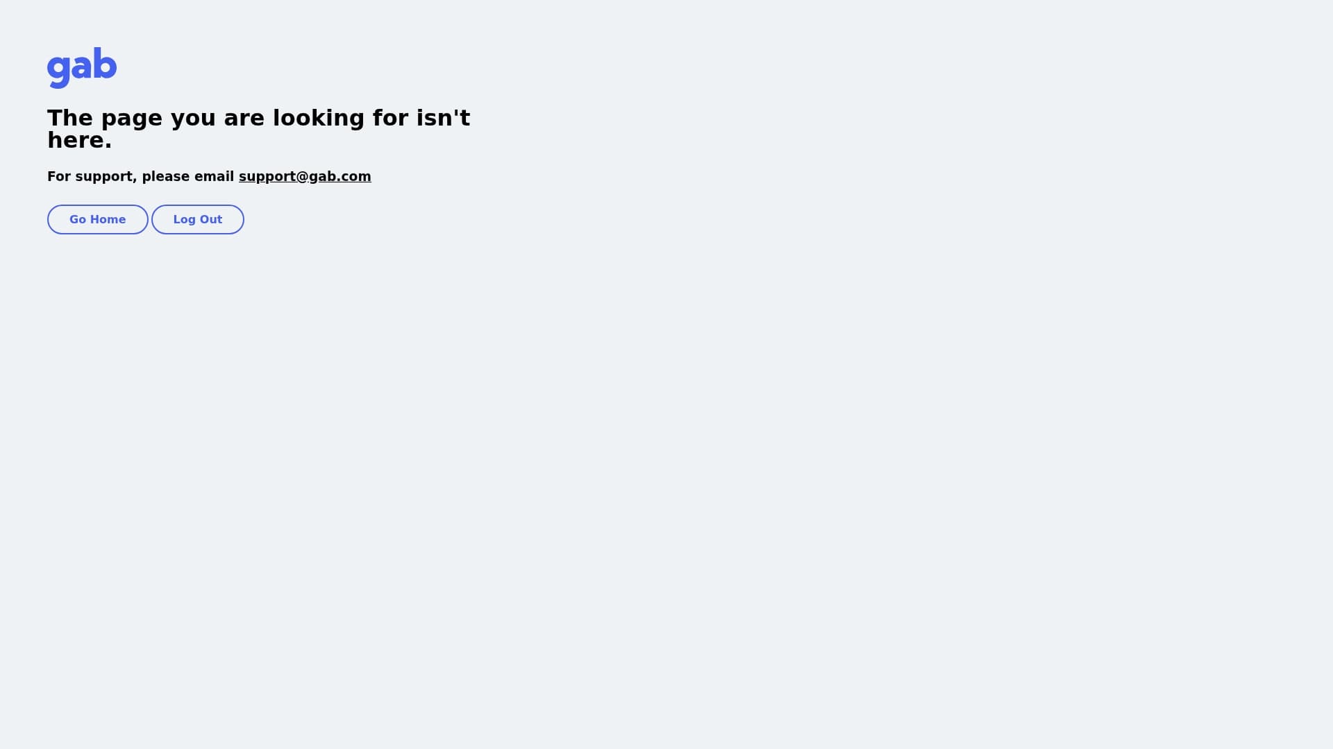 Gab sponsor landing page advertised on The Holderness Family Podcast