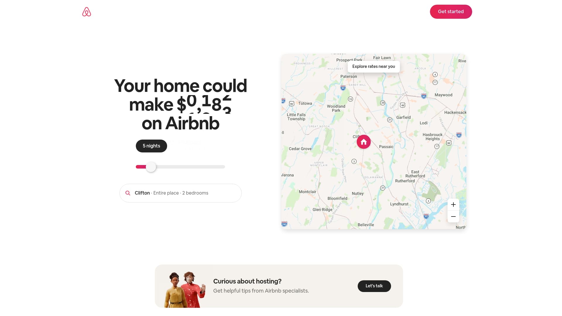 Airbnb sponsor landing page advertised on The Daily Stoic