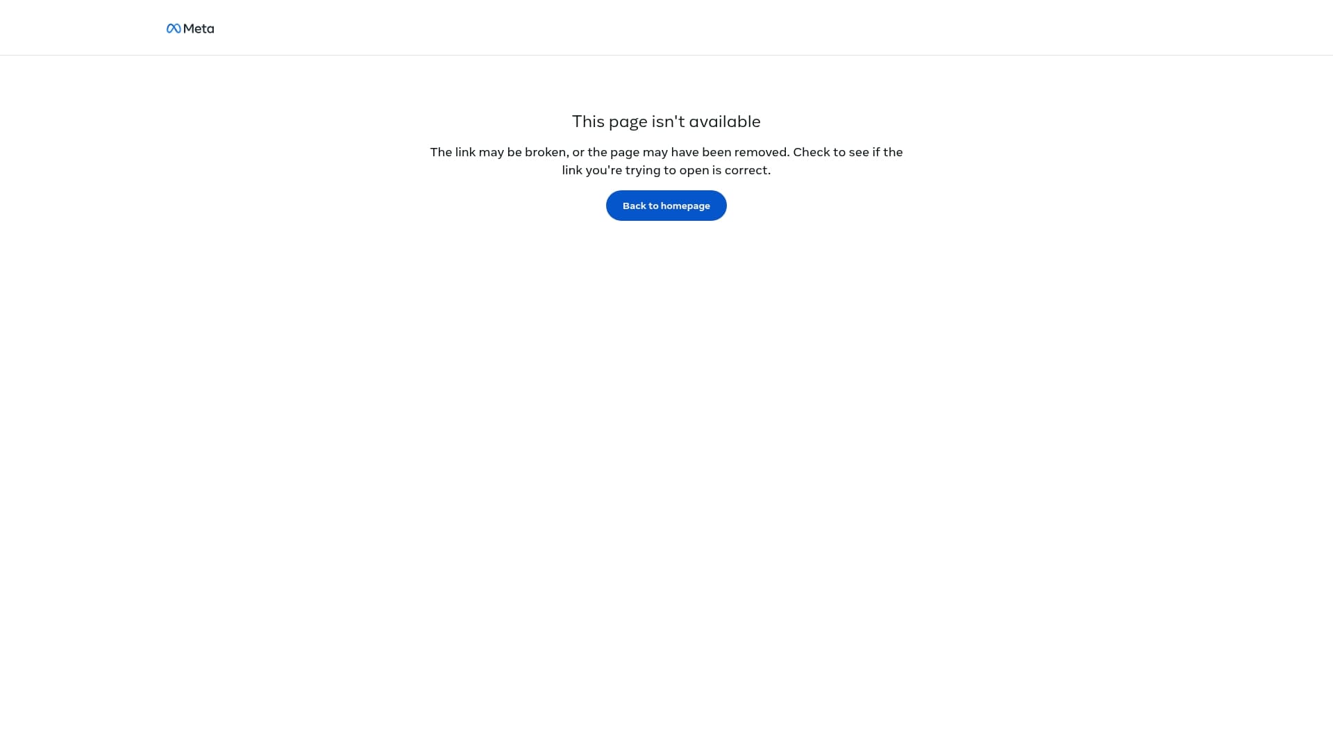 Meta sponsor landing page advertised on Odd Lots