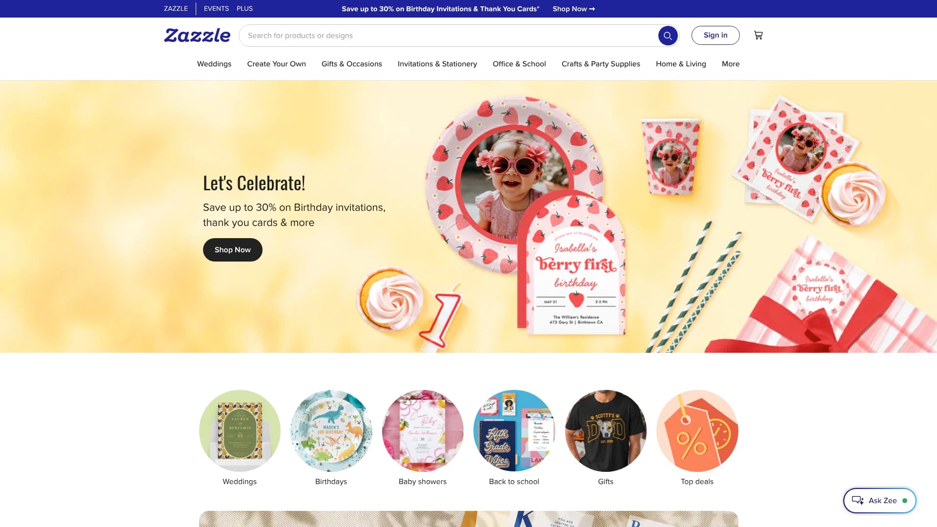 Zazzle sponsor landing page advertised on Creating Confidence with Heather Monahan