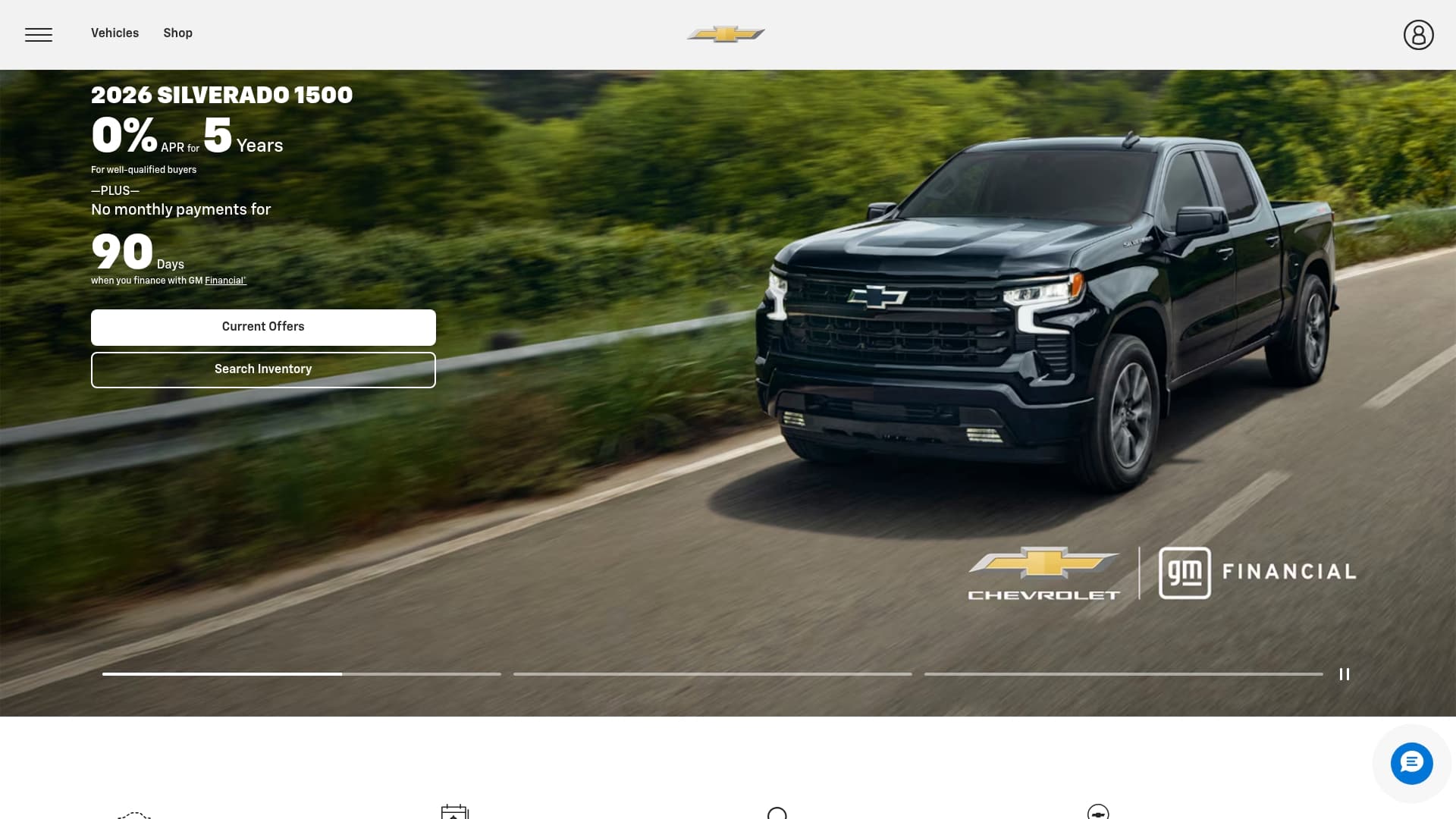 Chevy sponsor landing page advertised on Pardon My Take