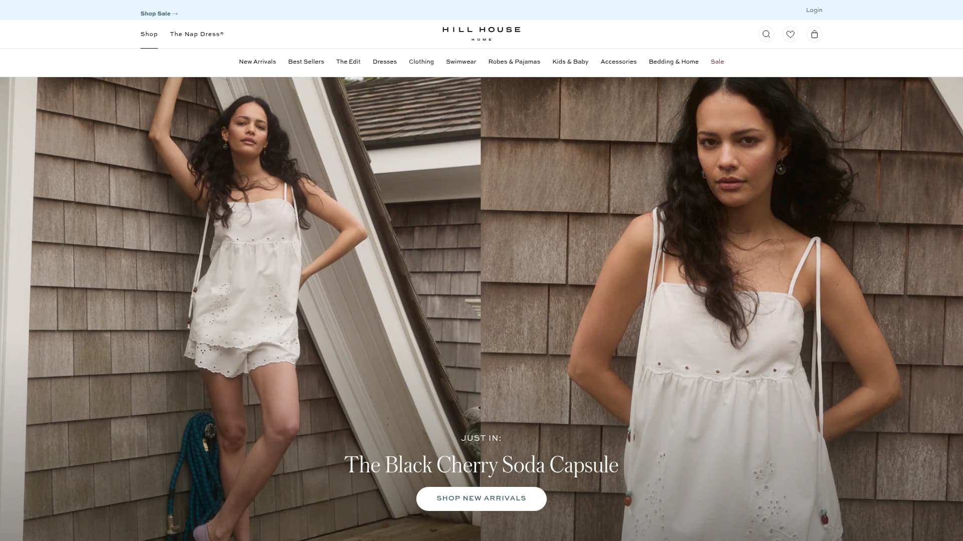 Hill House Home sponsor landing page advertised on The Toast