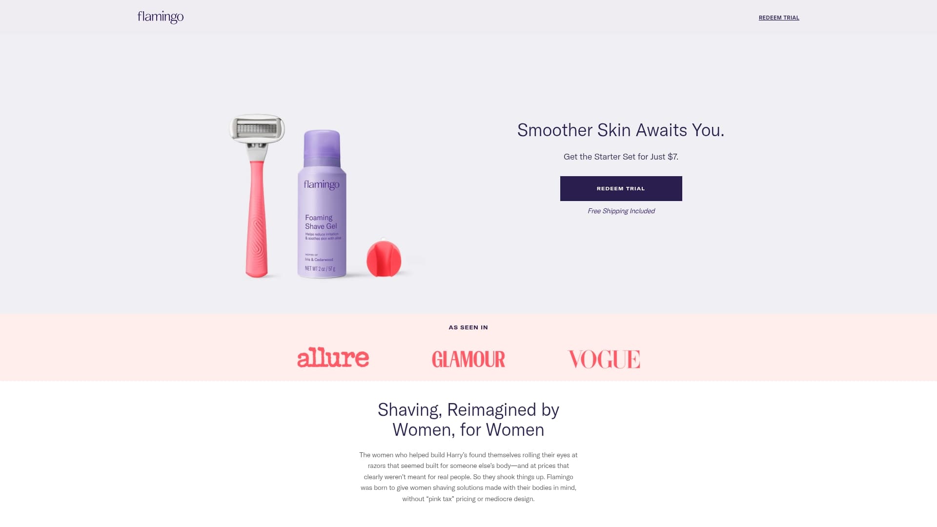 Flamingo sponsor landing page advertised on IHIP News