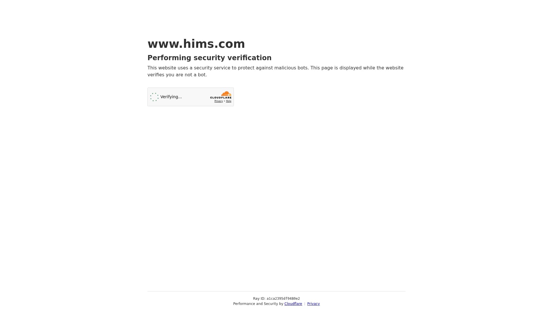 HIMS sponsor landing page advertised on Monday Morning Podcast