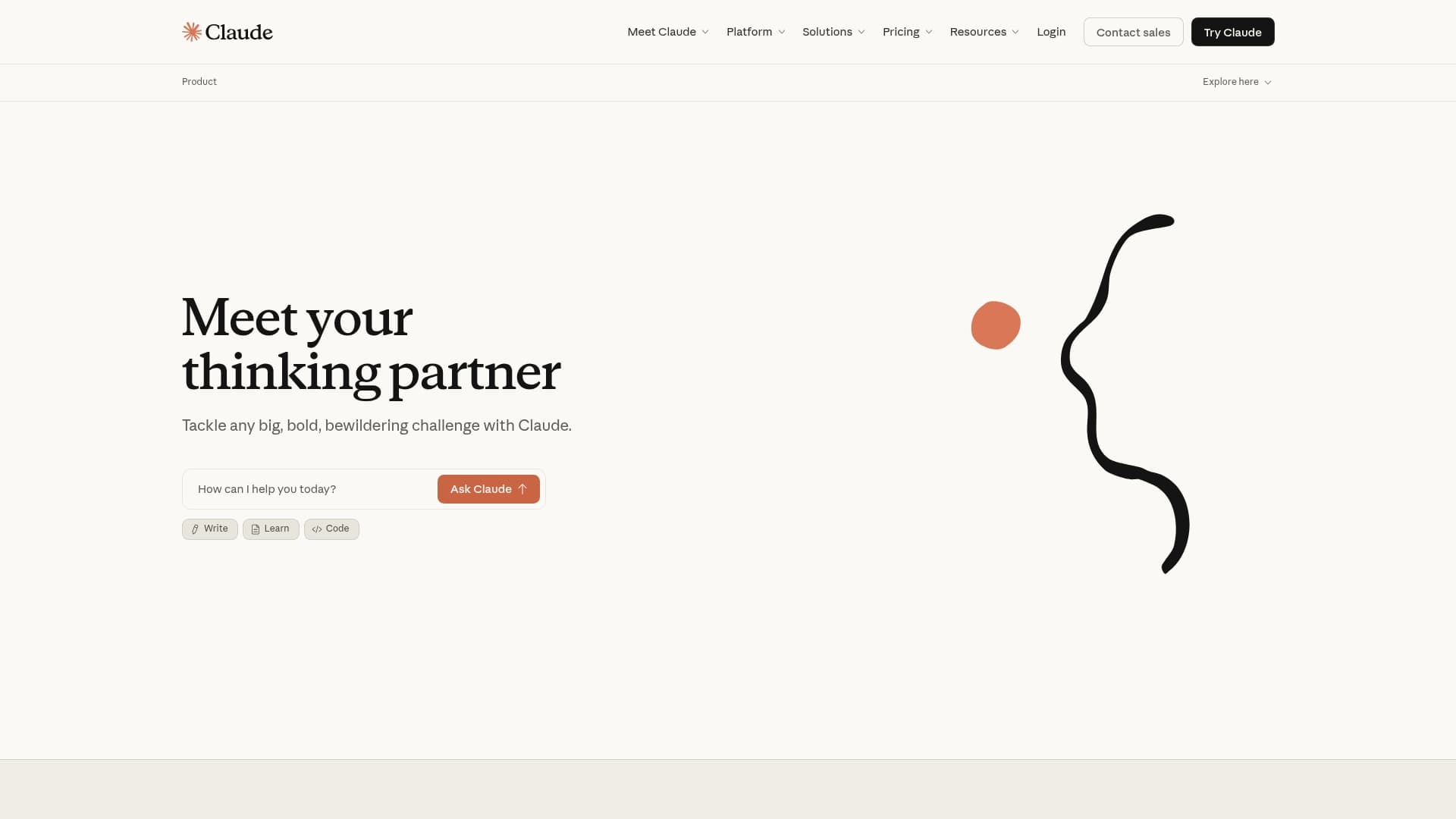 Anthropic sponsor landing page advertised on Prof G Markets