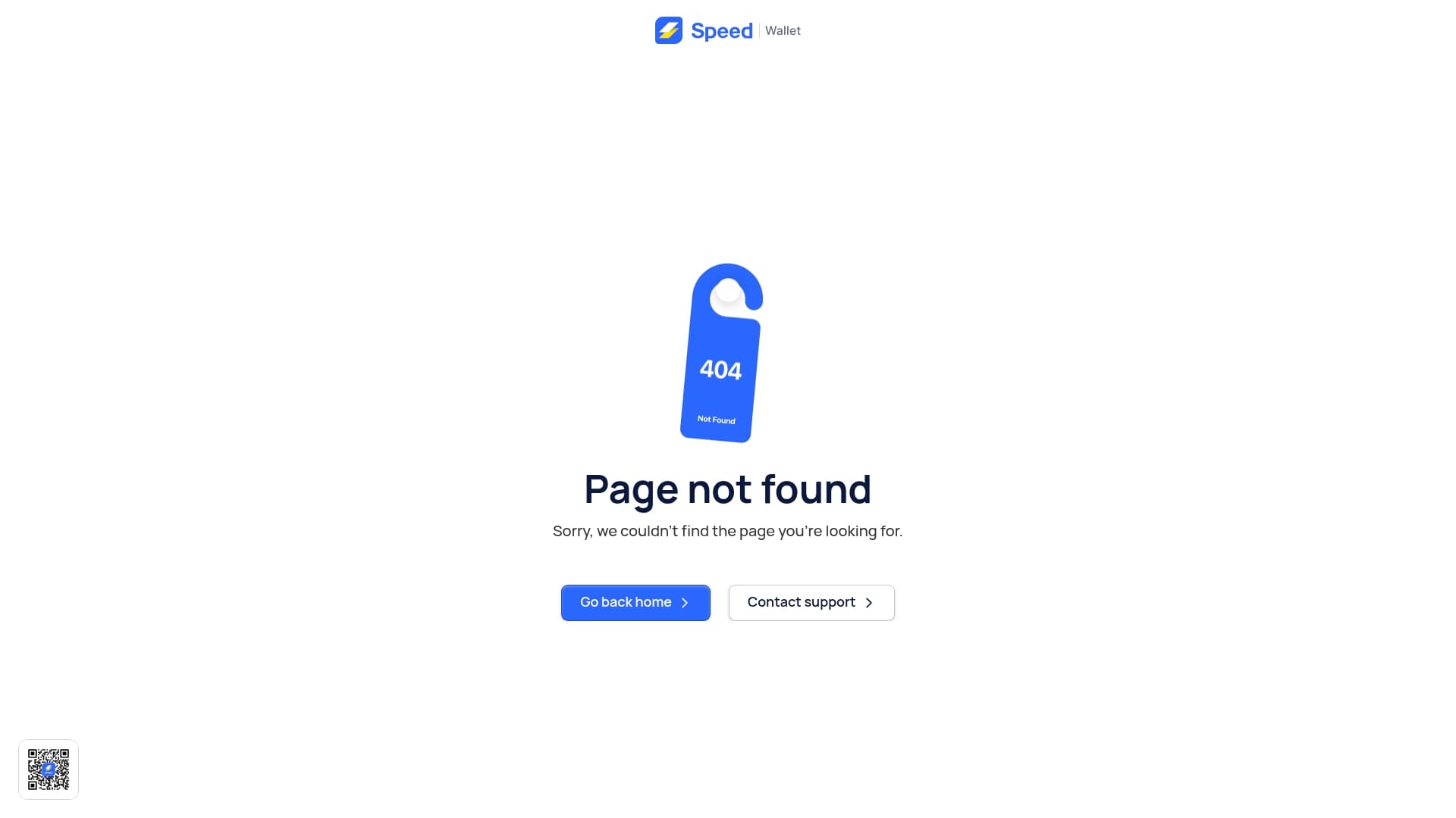 Speed Wallet sponsor landing page advertised on Coin Stories with Natalie Brunell