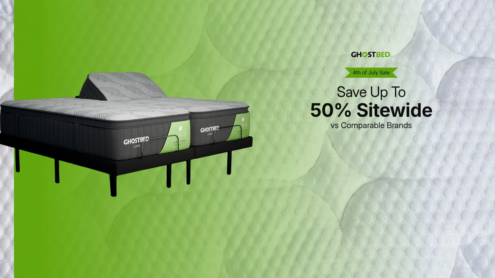 GhostBed sponsor landing page advertised on The Jim Rome Show