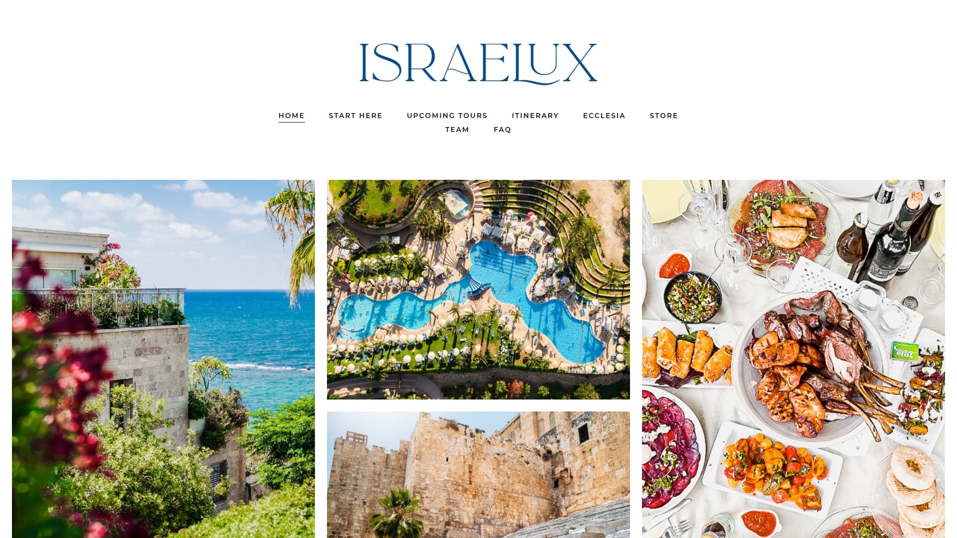 Israelux sponsor landing page advertised on The Bible Recap