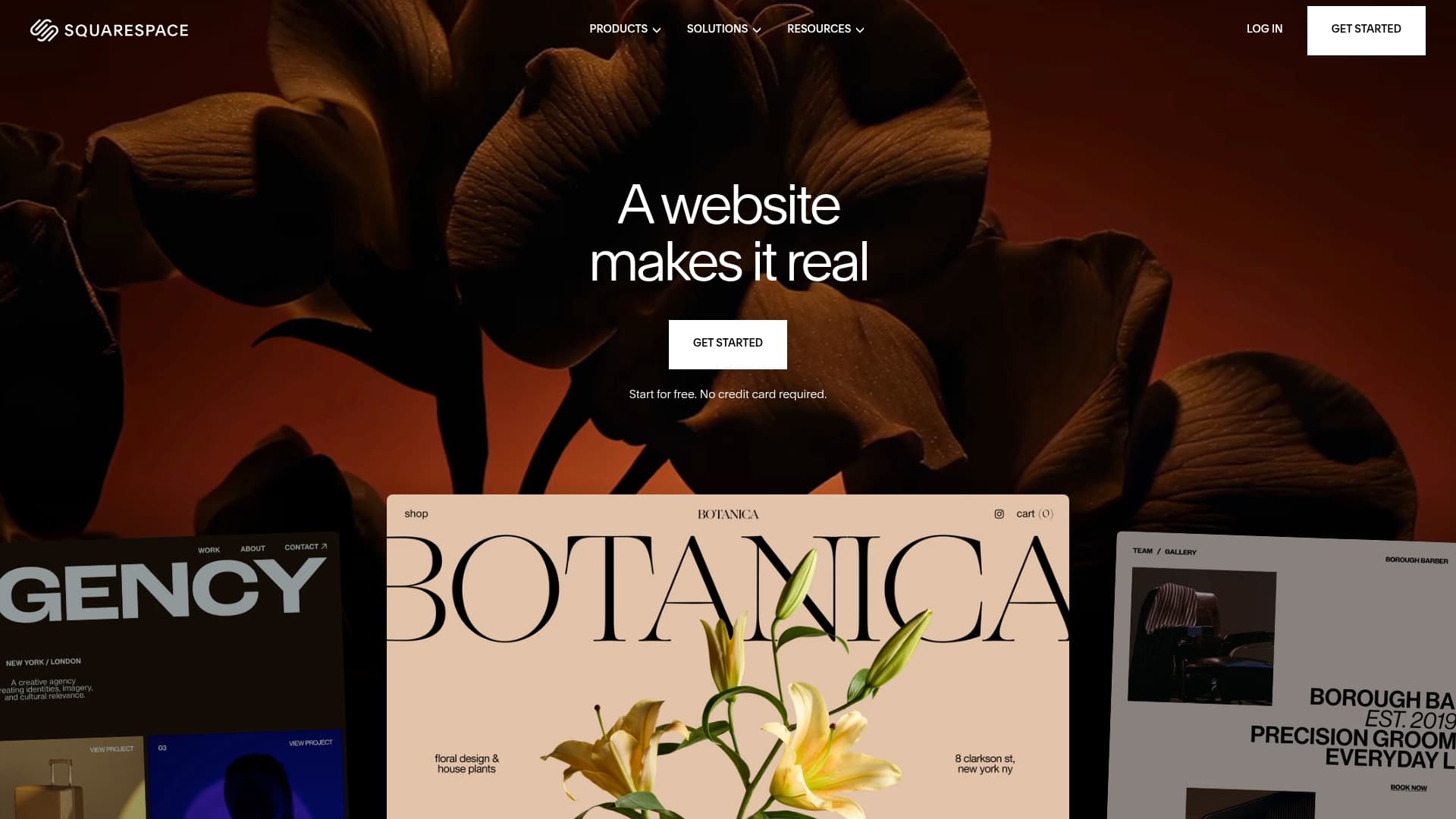 Squarespace sponsor landing page advertised on The Brilliant Idiots