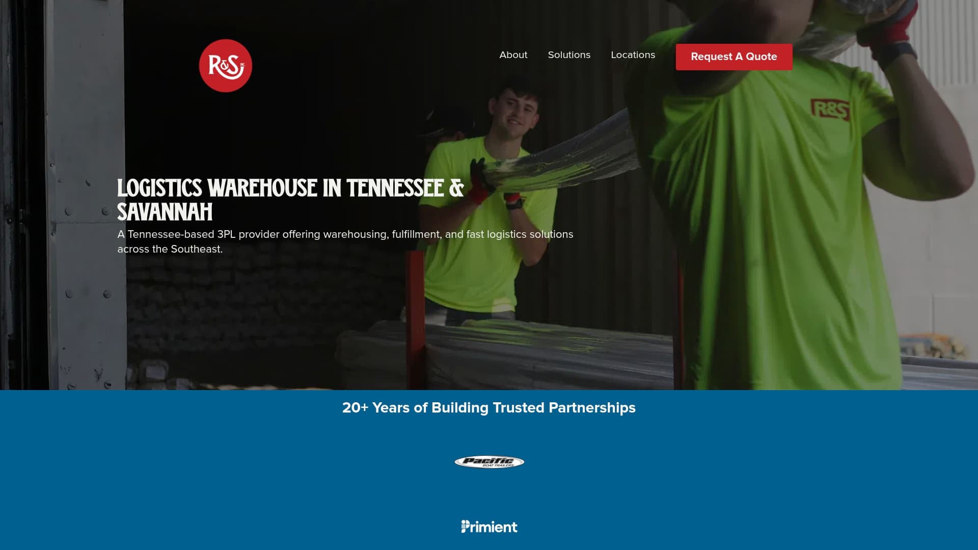 R&S sponsor landing page advertised on Omni Talk Retail