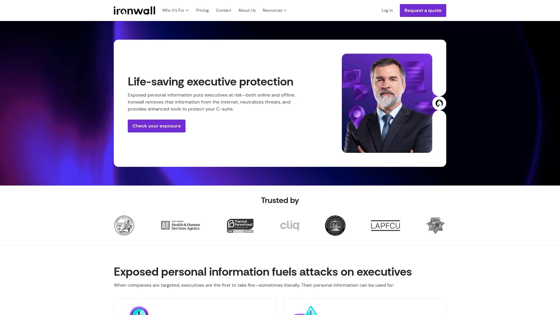 Ironwall sponsor landing page advertised on The Commentary Magazine Podcast