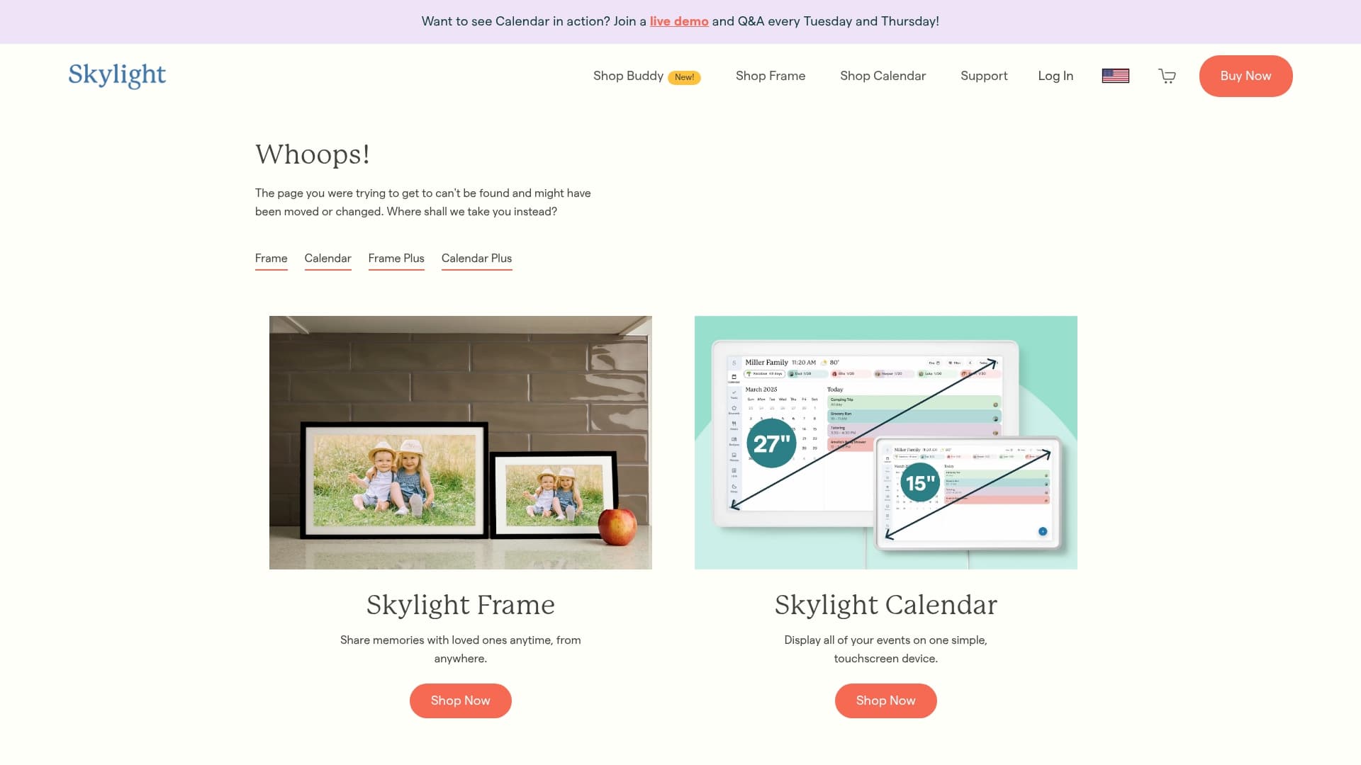 Skylight sponsor landing page advertised on Good Inside with Dr. Becky