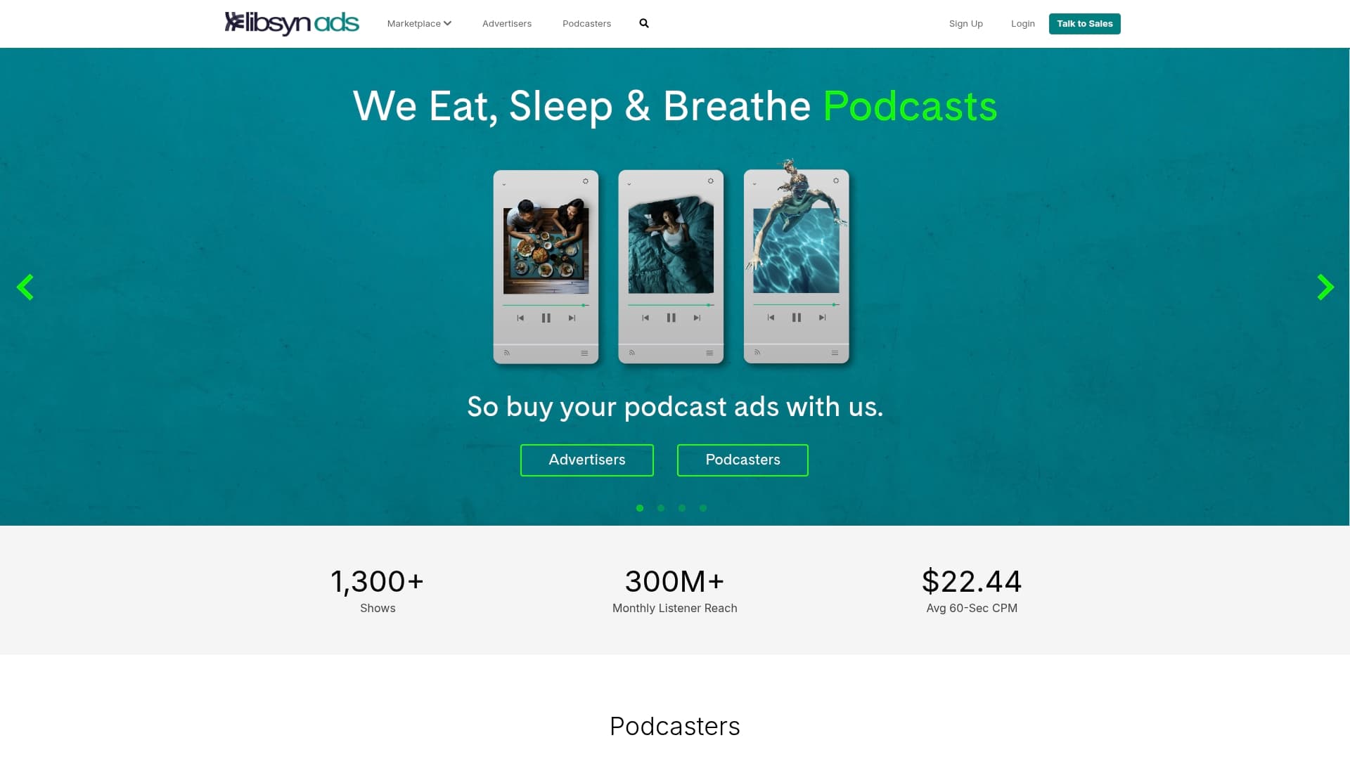 Libsyn Ads sponsor landing page advertised on Locked In with Ian Bick