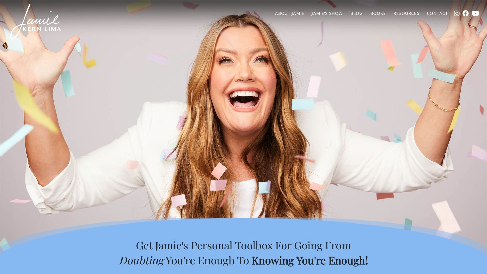 Jamie Kern Lima (Self-Promotion - Free Resource) sponsor landing page advertised on The Jamie Kern Lima Show