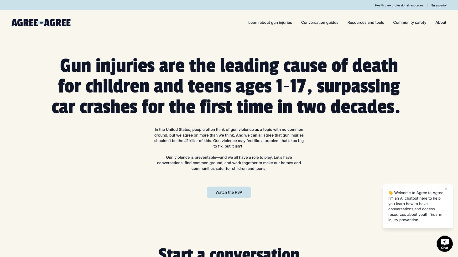 Ad Council sponsor landing page advertised on Popcast