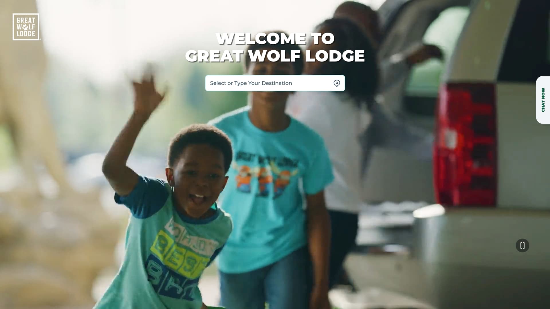 Great Wolf Lodge sponsor landing page advertised on Morning Brew Daily