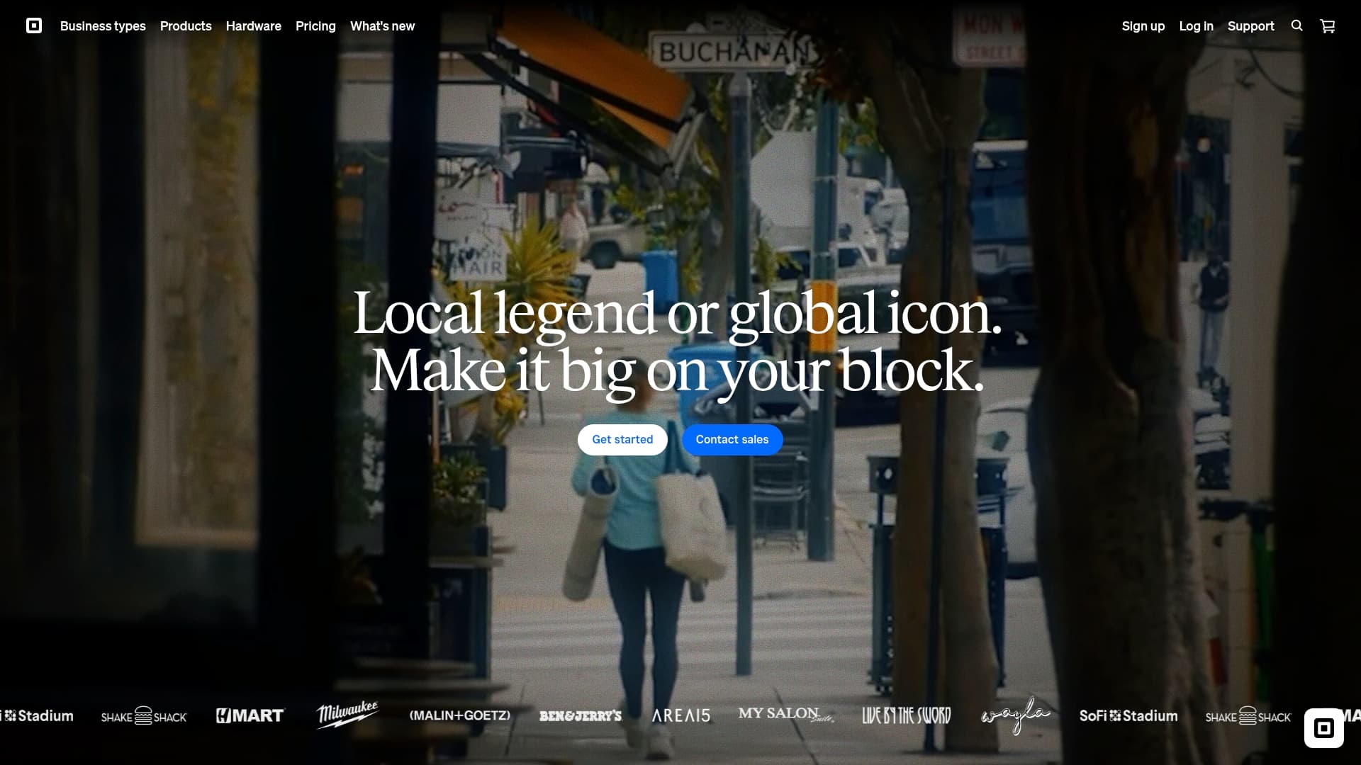 Square sponsor landing page advertised on Locked On Bills - Daily Podcast On The Buffalo Bills
