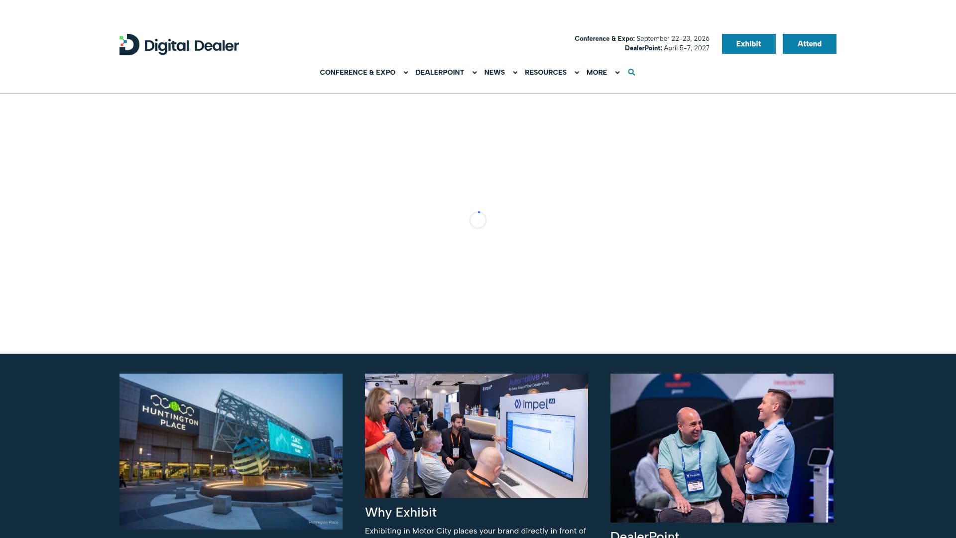 Digital Dealer sponsor landing page advertised on Car Dealership Guy Podcast
