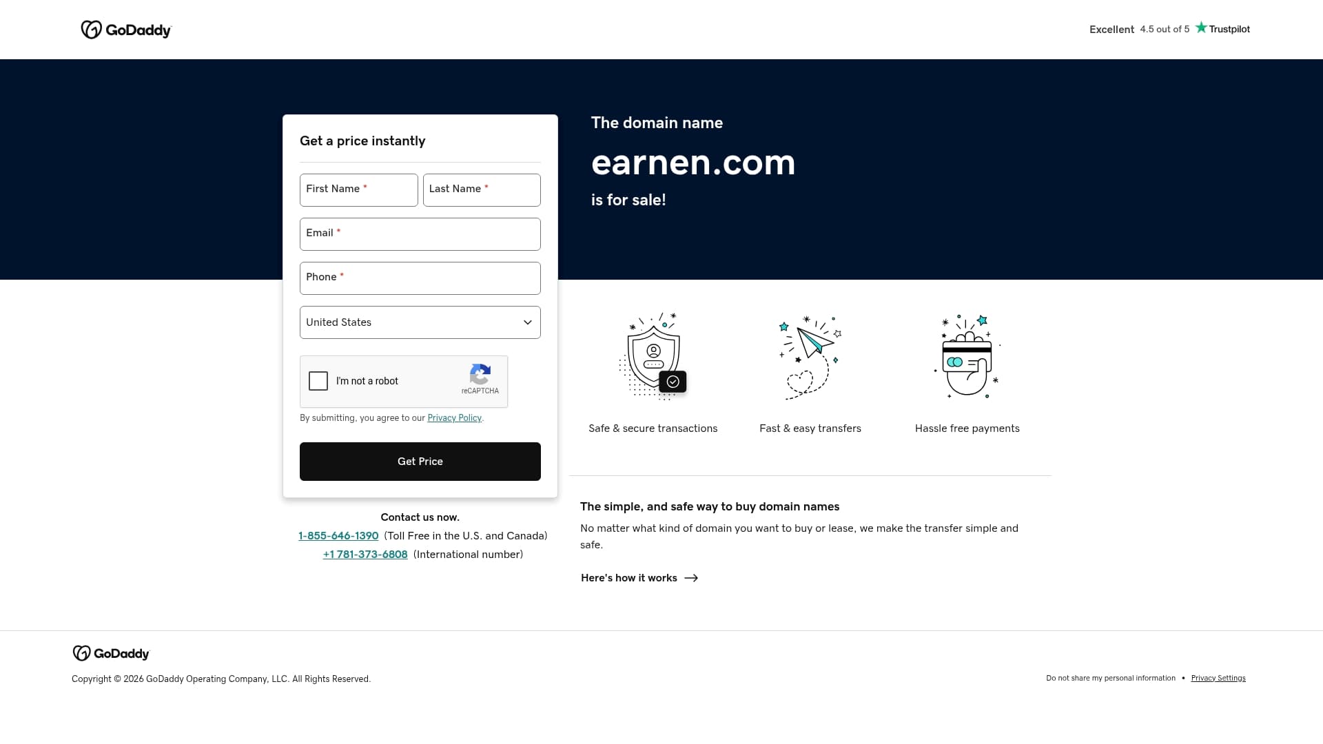 Earnen sponsor landing page advertised on MrBallen Podcast: Strange, Dark & Mysterious Stories