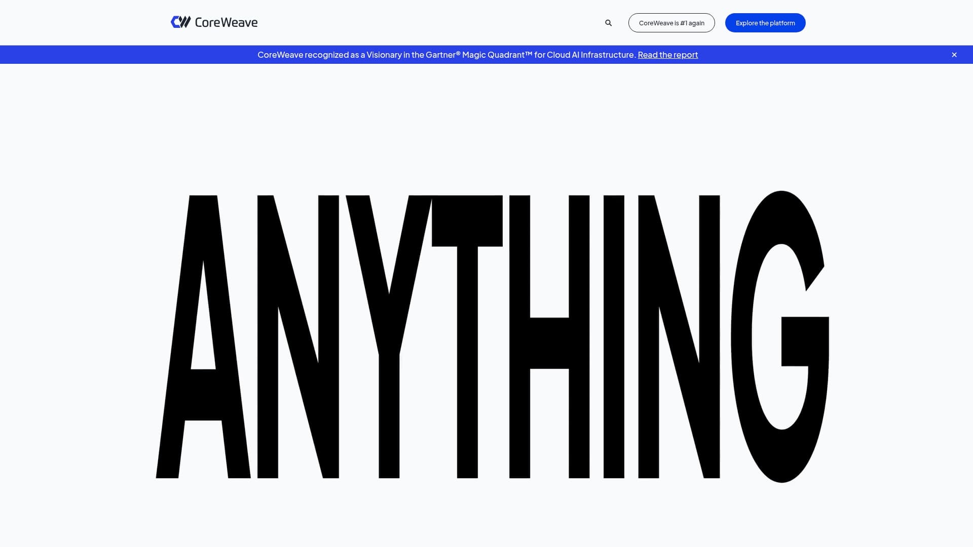 CoreWeave sponsor landing page advertised on Raging Moderates with Scott Galloway and Jessica Tarlov