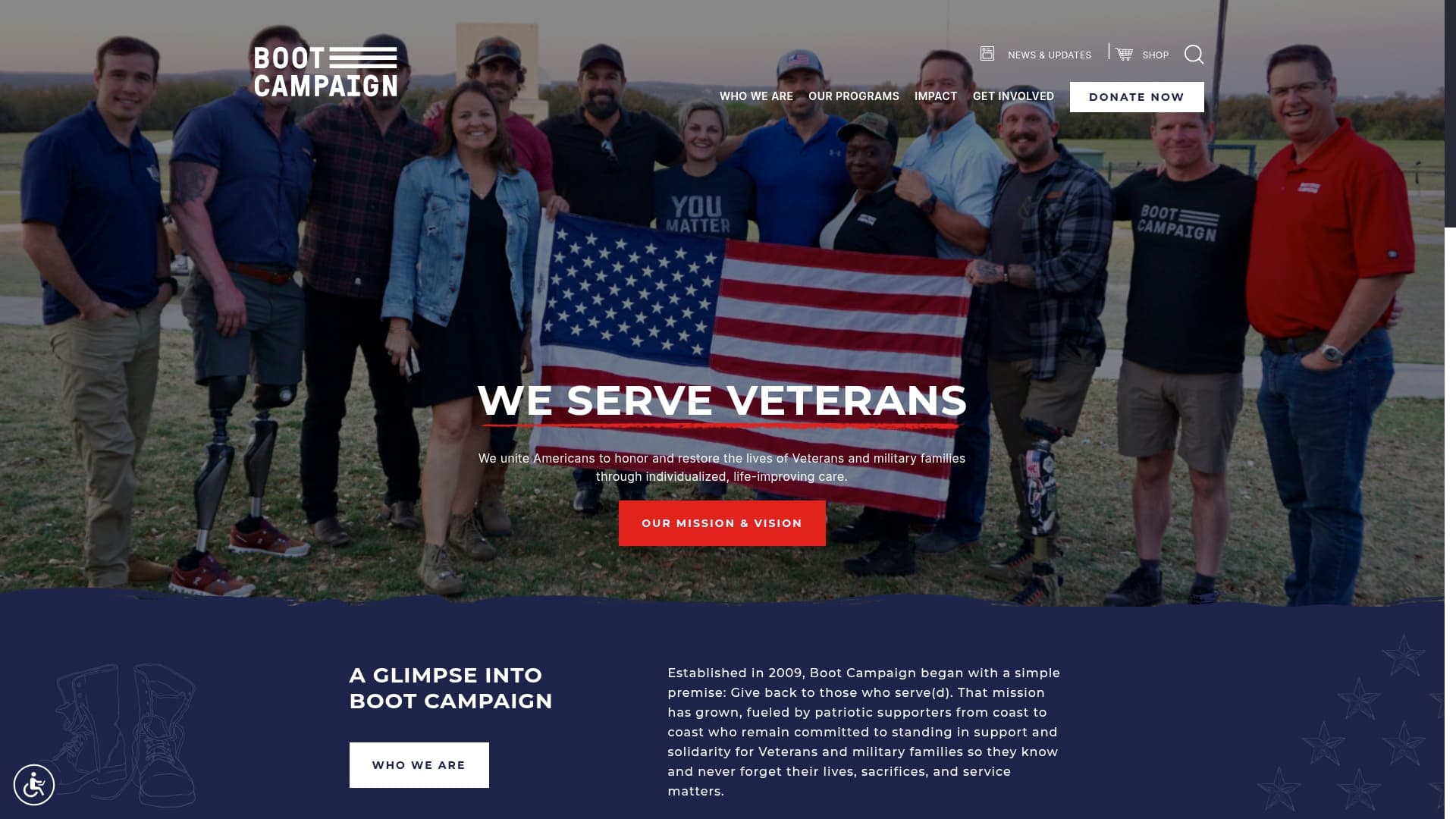 Black Rifle Coffee sponsor landing page advertised on The Tucker Carlson Podcast