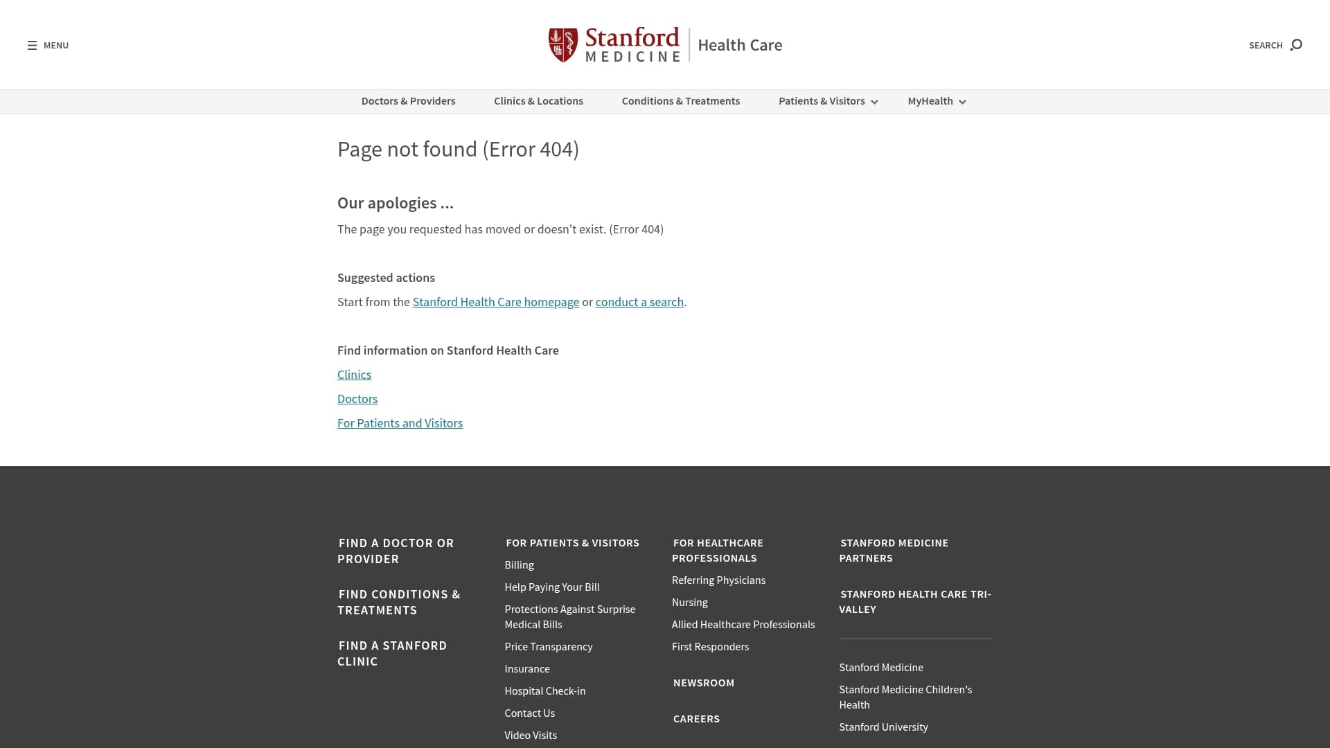 Stanford HealthCare Tri-Valley sponsor landing page advertised on You Are Not Broken