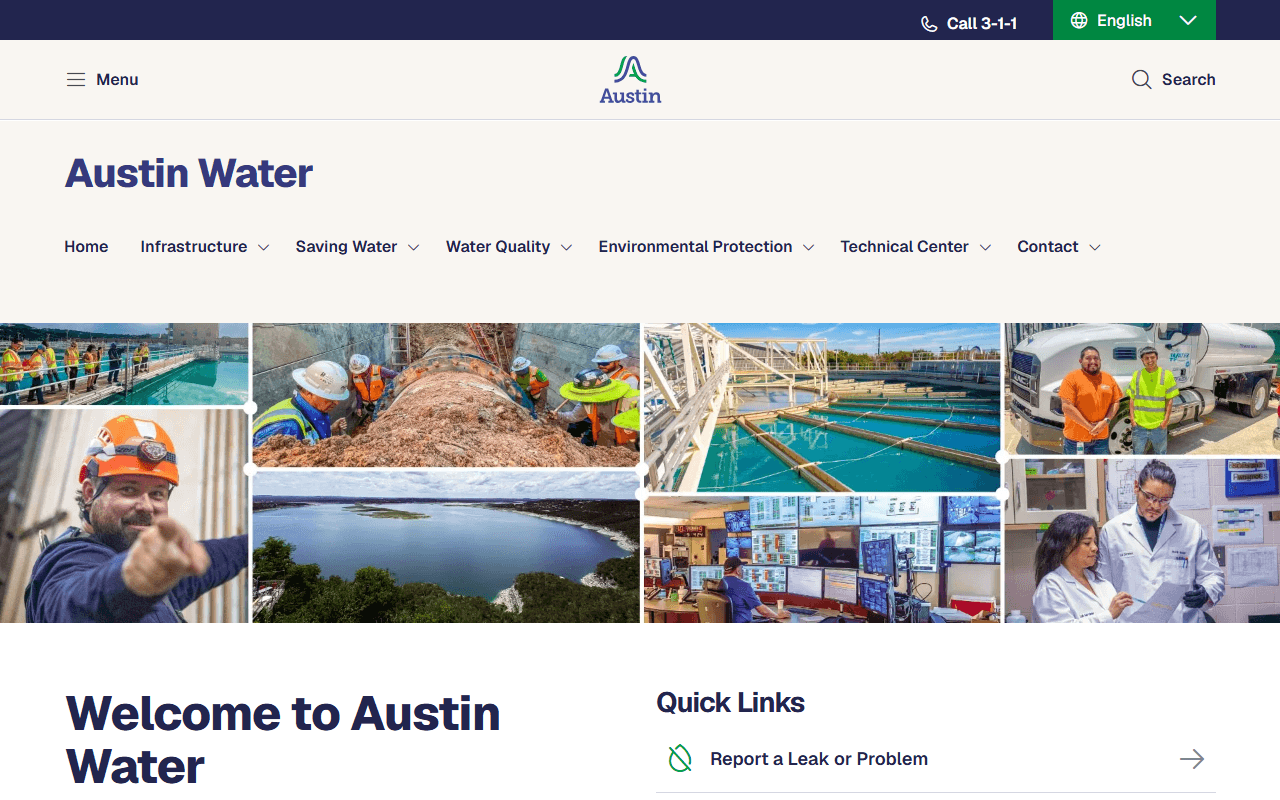 Austin Waters Conservation Team sponsor landing page advertised on After the Flood