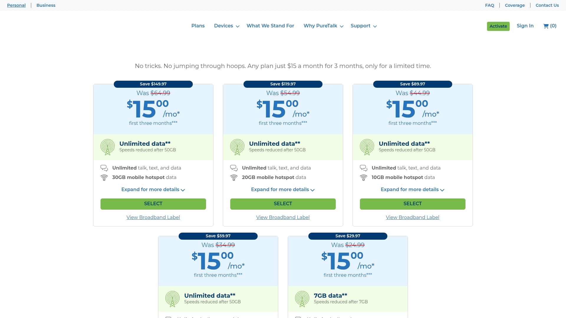 Pure Talk sponsor landing page advertised on The Matt Walsh Show