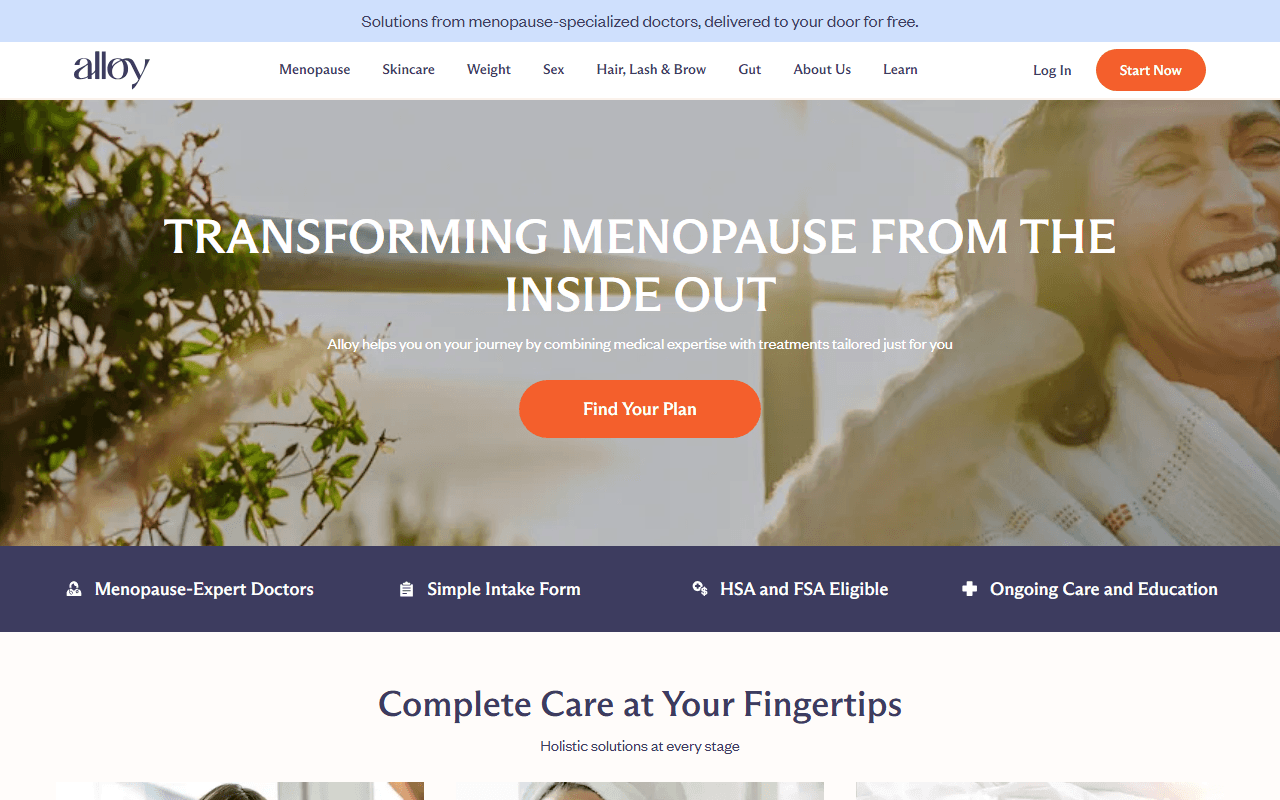 Alloy Health sponsor landing page advertised on The Telepathy Tapes