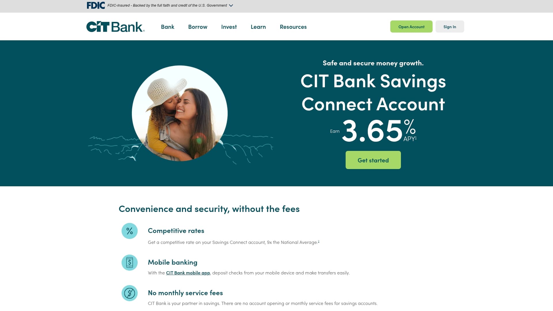 CIT Bank sponsor landing page advertised on Frugal Friends Podcast