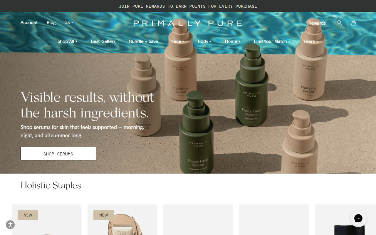 Primally Pure sponsor landing page advertised on The Lazy Genius Podcast