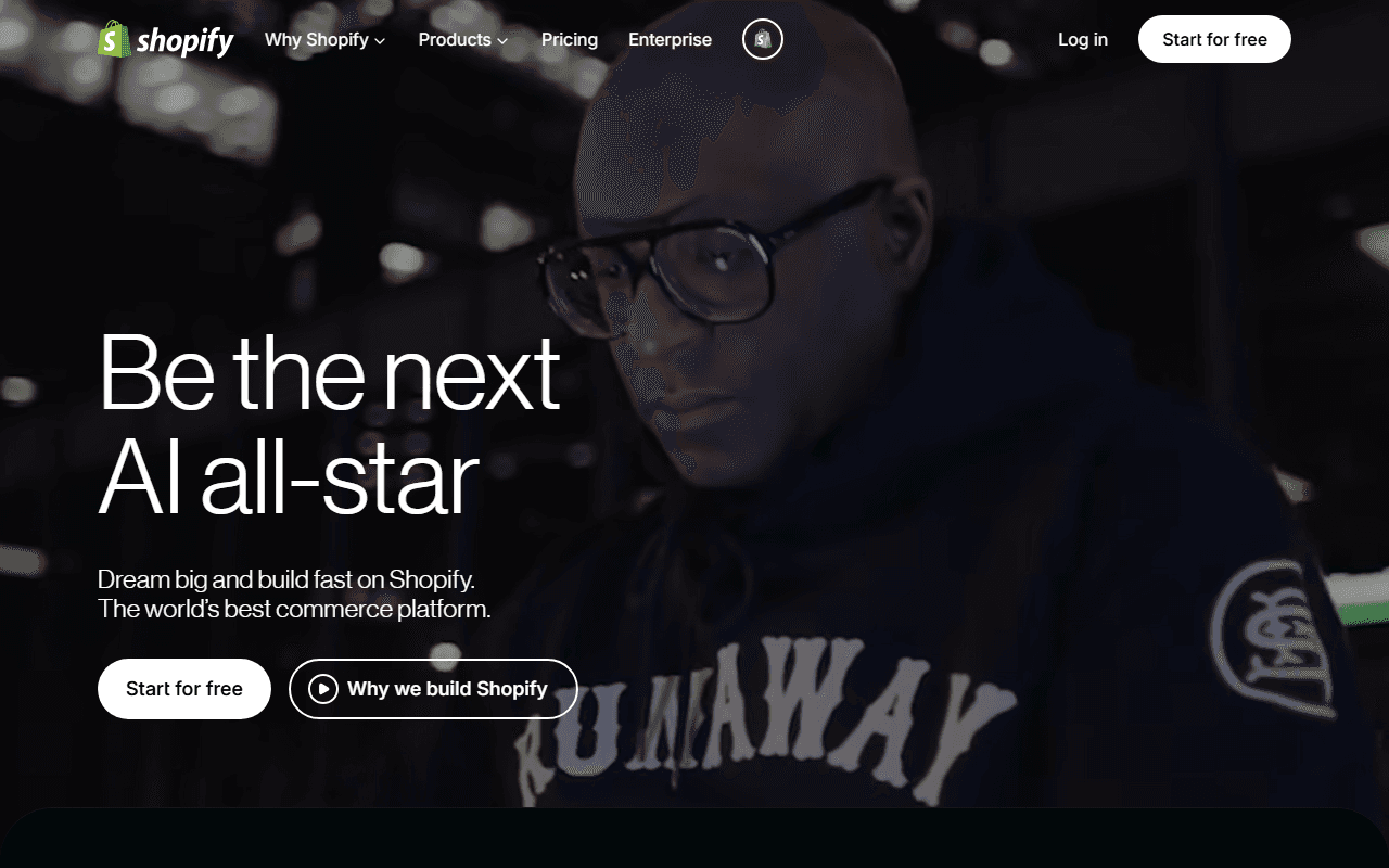 Shopify sponsor landing page advertised on Nashville's Morning News with Dan Mandis