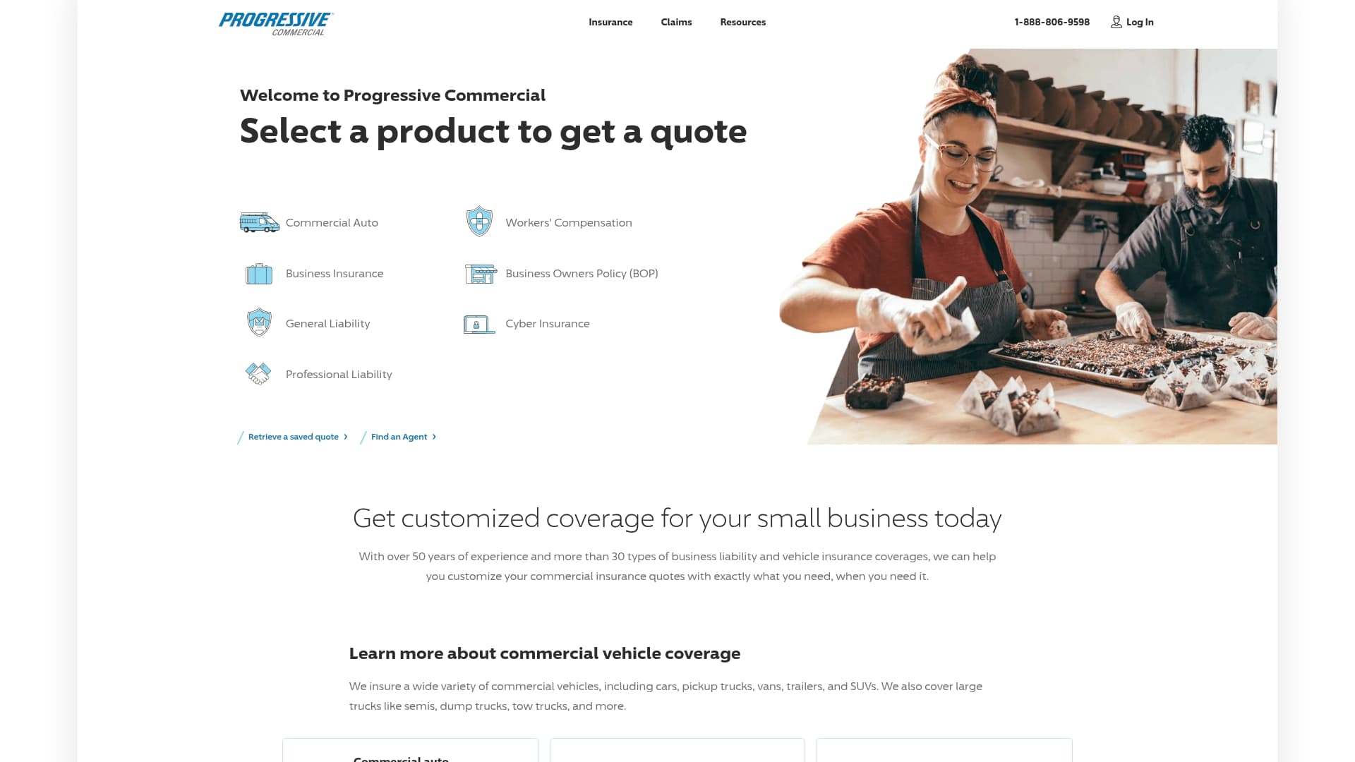 Progressive sponsor landing page advertised on IHIP News