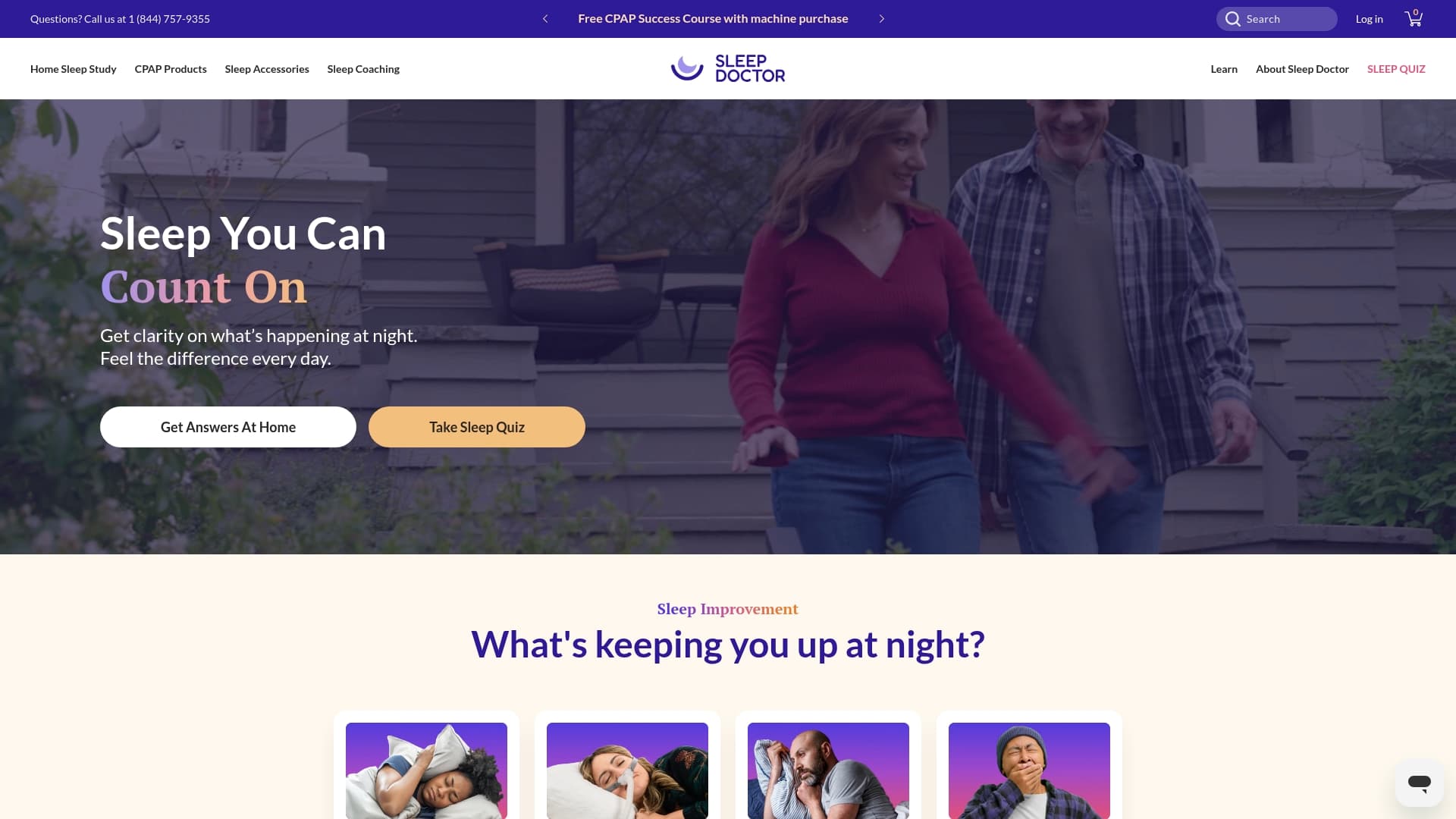Sleep Doctor sponsor landing page advertised on The Rewatchables