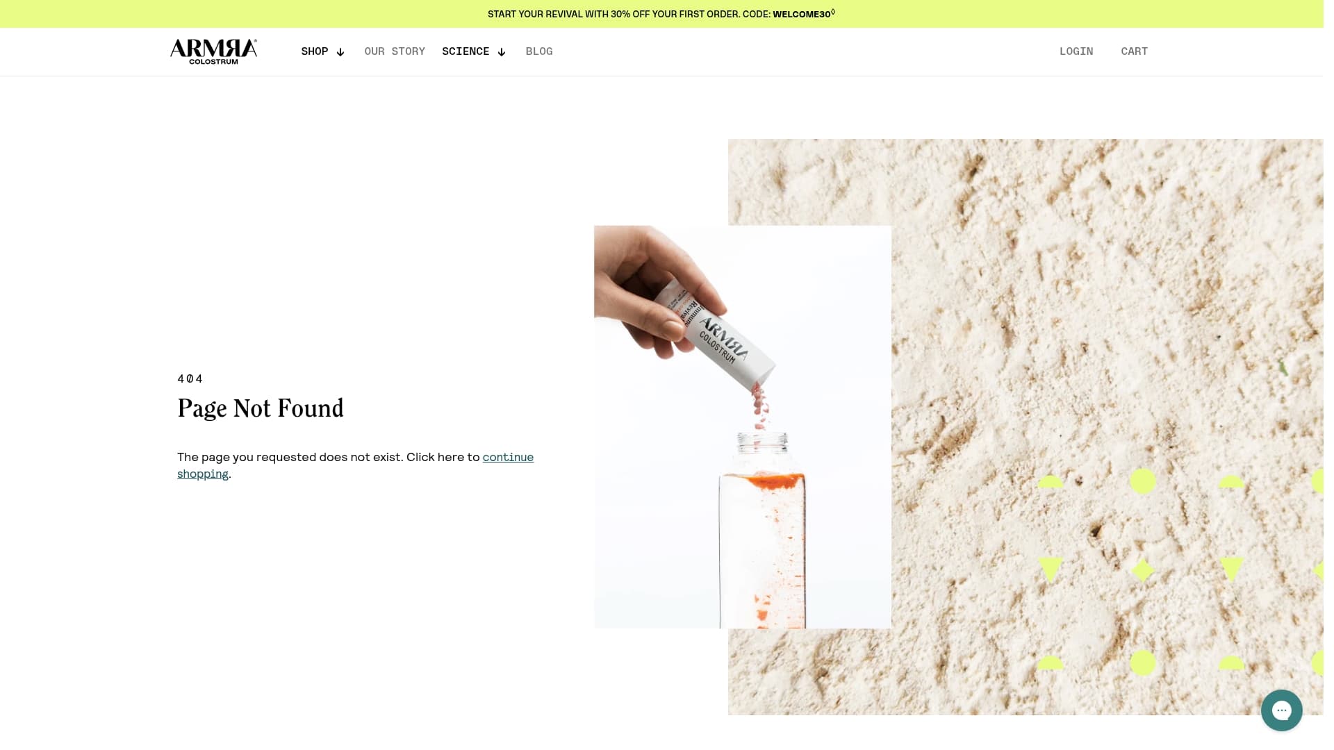 Armra Colostrum sponsor landing page advertised on The MeidasTouch Podcast