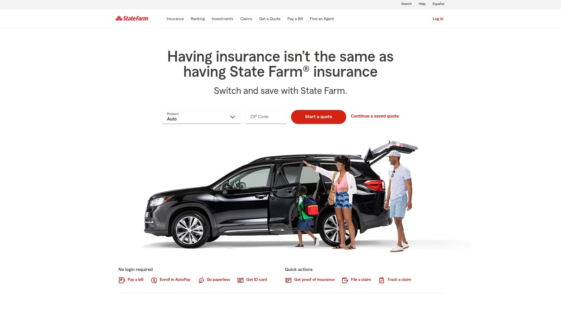 State Farm sponsor landing page advertised on Conan O’Brien Needs A Friend
