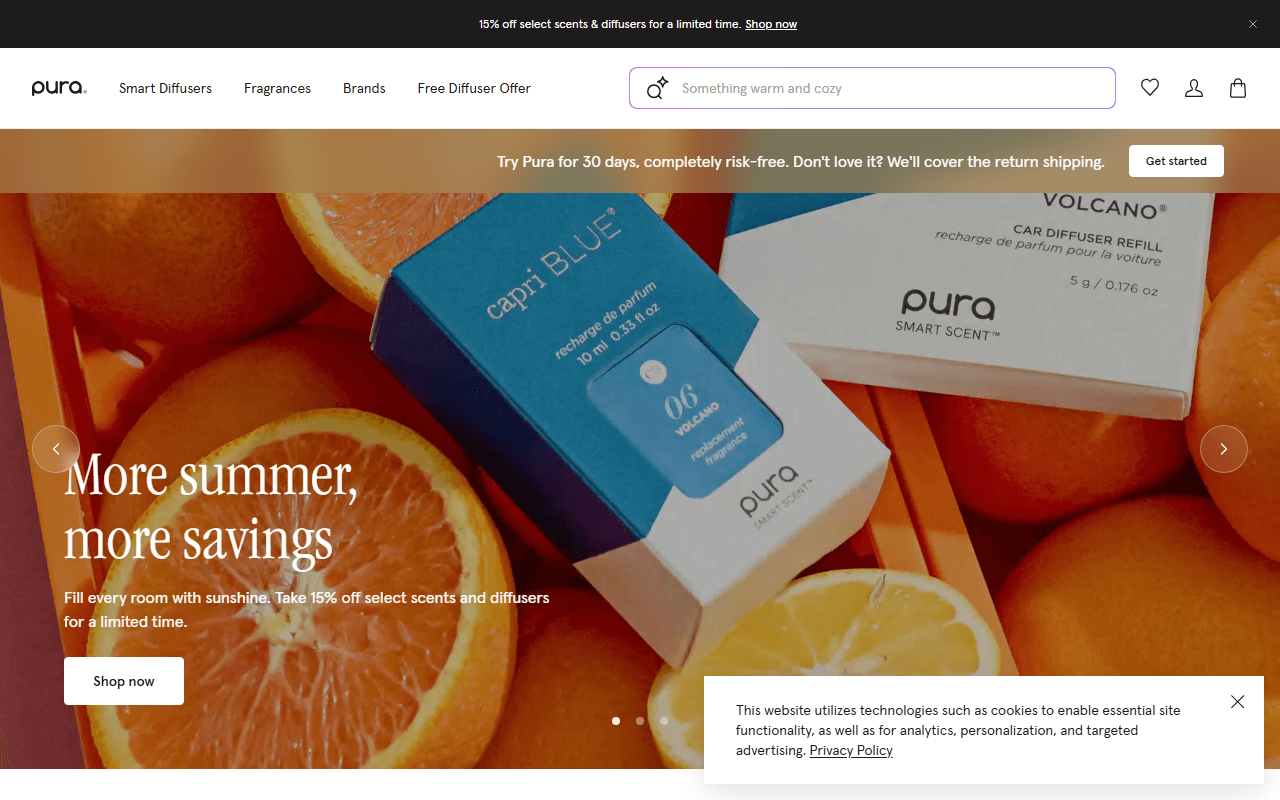 Pura sponsor landing page advertised on Watch What Crappens