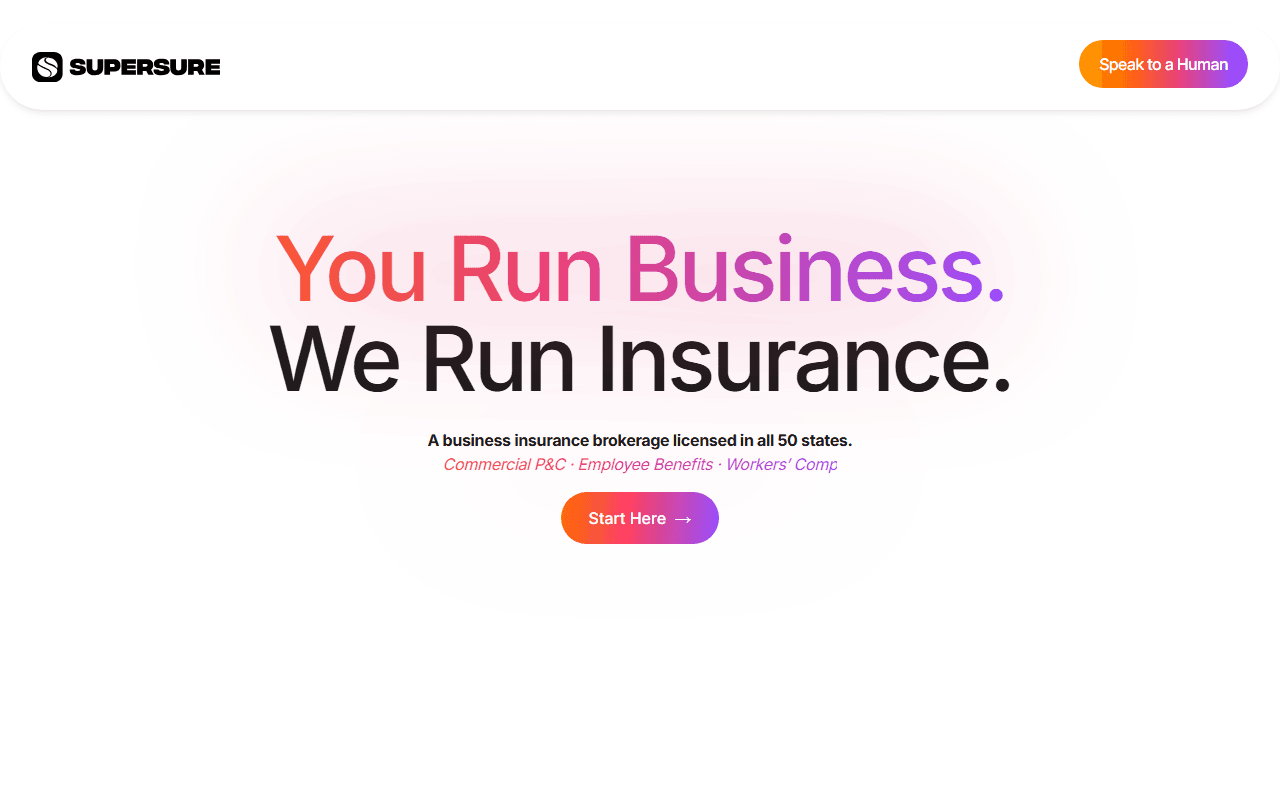 Supersure sponsor landing page advertised on The Megyn Kelly Show