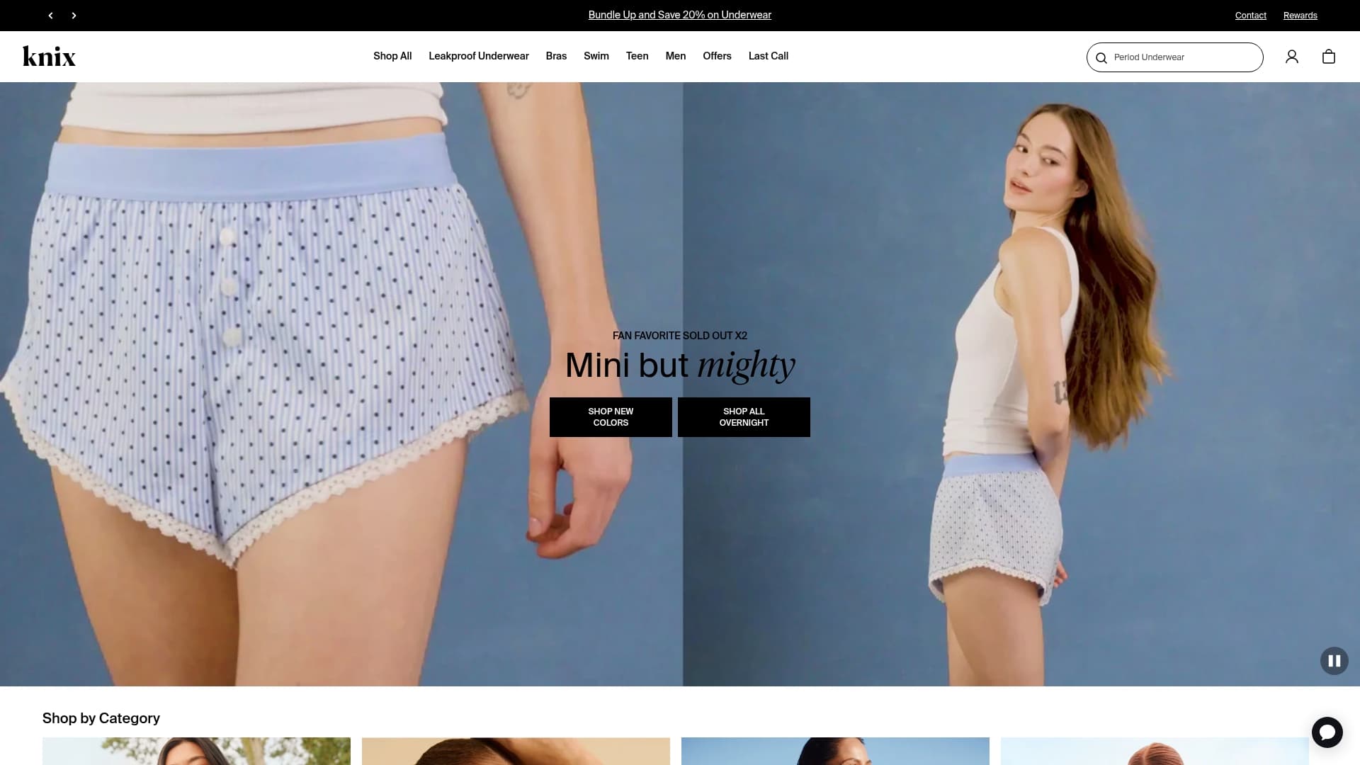 Knix sponsor landing page advertised on The Bobby Bones Show