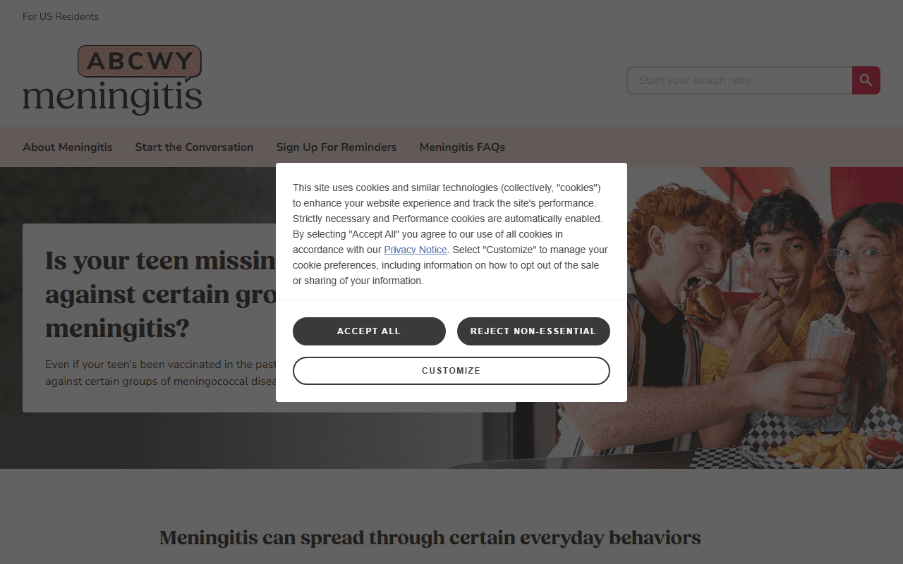 GSK sponsor landing page advertised on Wanging On with Graham Norton and Maria McErlane