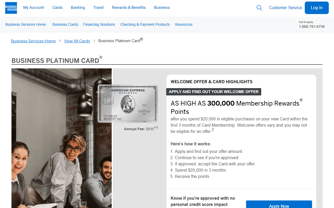 American Express sponsor landing page advertised on Wanging On with Graham Norton and Maria McErlane