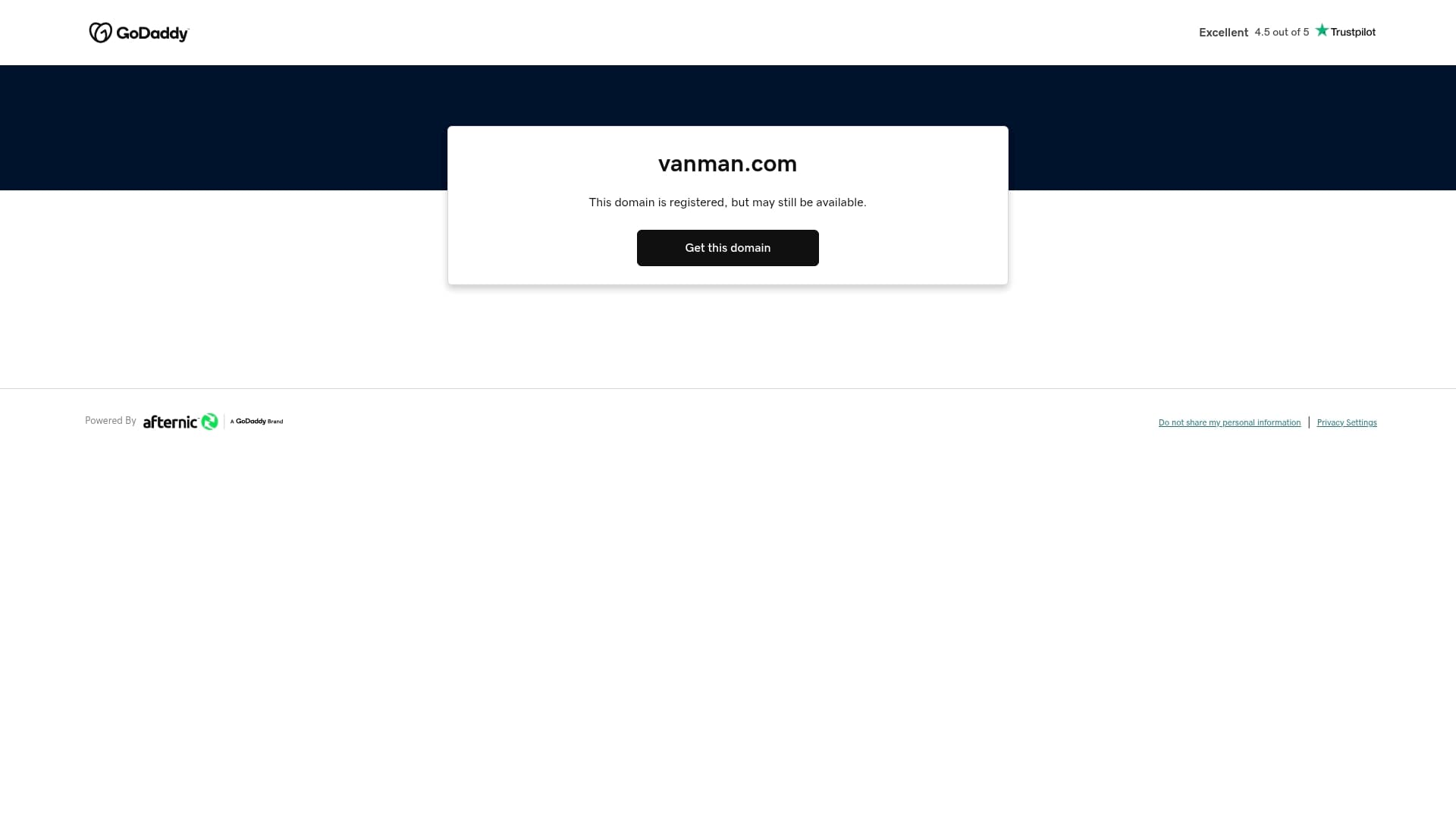 VanMan sponsor landing page advertised on The Tucker Carlson Podcast