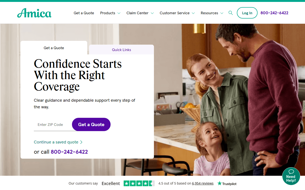 Amica sponsor landing page advertised on Stuff You Should Know