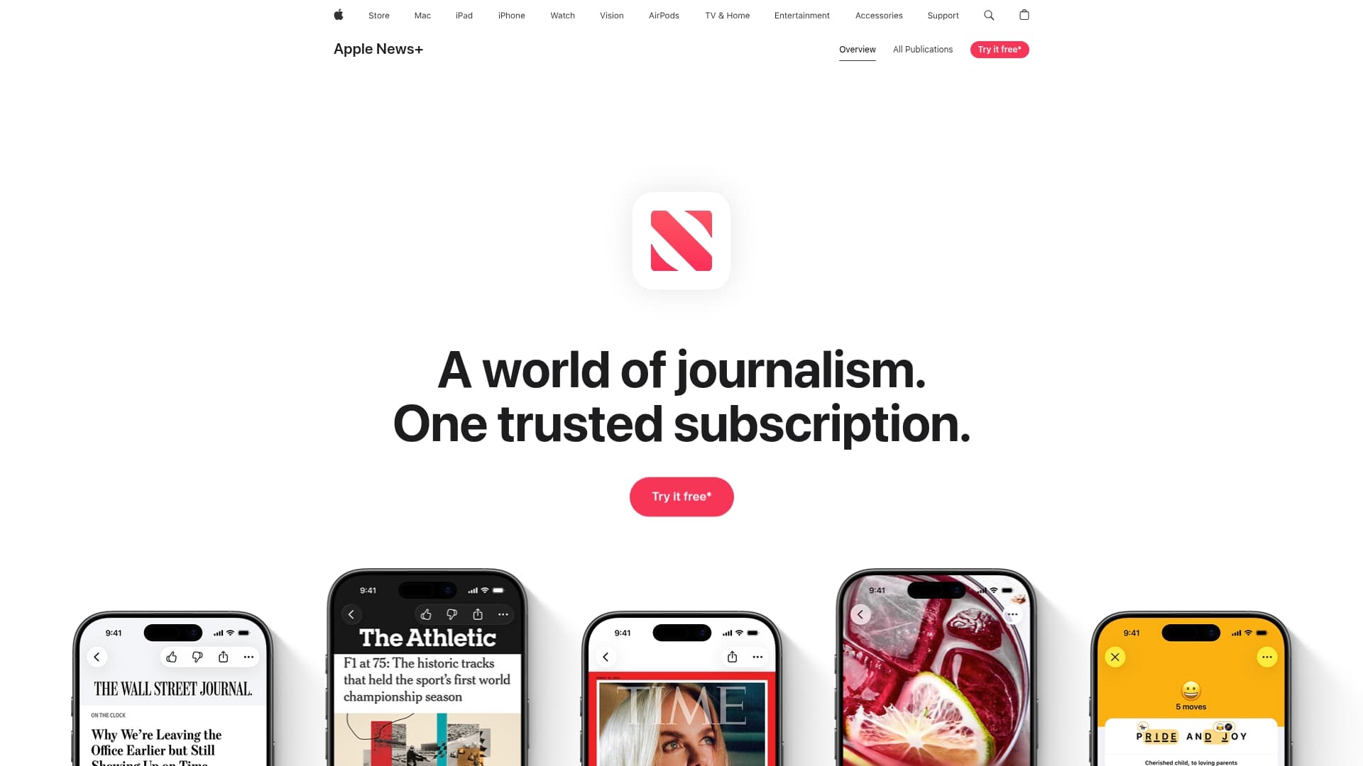 Apple News+ sponsor landing page advertised on Prof G Markets